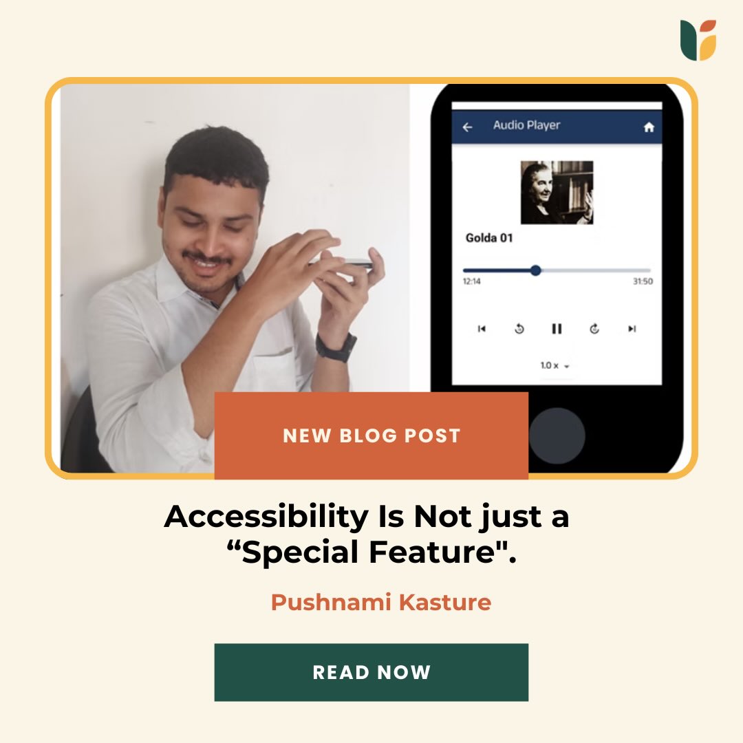 Accessibility is often understood as something added later.
A separate feature. An additional effort.
But in reality, accessibility shapes how people move through, participate in, and experience the world every day.
On Global Accessibility Awareness Day, we are reflecting on this through the work of @team.vision Foundation, one of our partner organisations working towards greater inclusion and accessibility for persons with visual impairment.
Their work reminds us that accessibility is not only about infrastructure or technology, but also about participation, dignity, and the ability to engage fully with the world around us.
Our latest blog, Accessibility Is Not Just a Special Feature, explores why accessibility should not be treated as an exception, but as something fundamental to how we build and design everyday systems.
Read the full blog here:
https://www.upadhyayafoundation.org/post/accessibility-is-not-just-a-special-feature
#GlobalAccessibilityAwarenessDay #Accessibility #DisabilityInclusion #TeamVisionFoundation #UpadhyayaFoundation