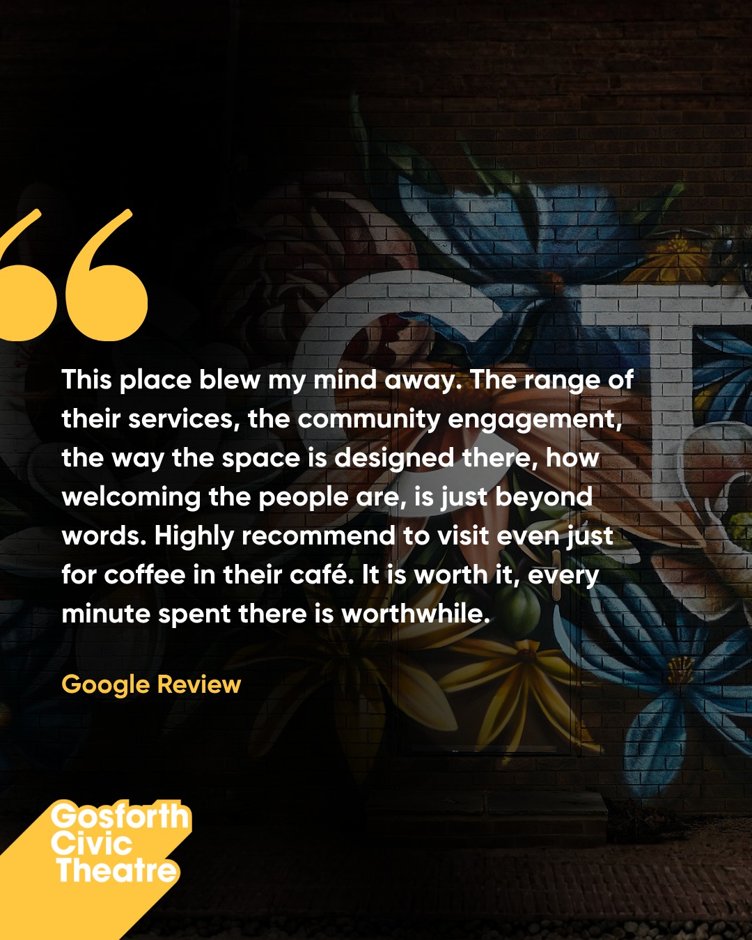 Reading reviews like these really does make our day 💛
We want this to be a space where everyone feels welcome and part of the community, so thank you for all the lovely feedback ✨