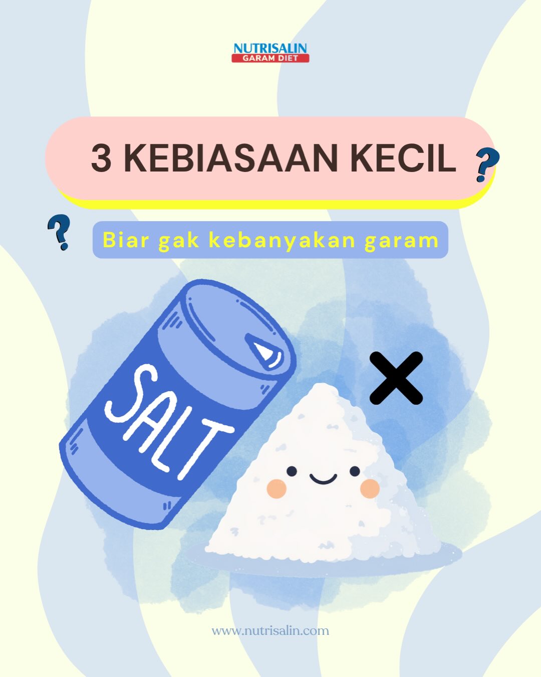 Tanpa sadar, kebiasaan sehari-hari bisa bikin konsumsi garam jadi berlebihan 👀 Padahal, langkah kecil dari dapur bisa bantu pola makan lebih seimbang.
✔️ Kurangi kuah instan
✔️ Jangan tambah garam sebelum dicicip
✔️ Pilih seasoning lebih bijak
Nikmati rasa gurih favorit keluarga sambil mulai lebih memperhatikan asupan harian 💙
Karena perubahan besar selalu dimulai dari kebiasaan kecil.
#Garamdiet #garamsehat #nutrisalin #mausehatpakenutrisalin #healthypeople sehatsehatsehat hipertensi byehipertensi