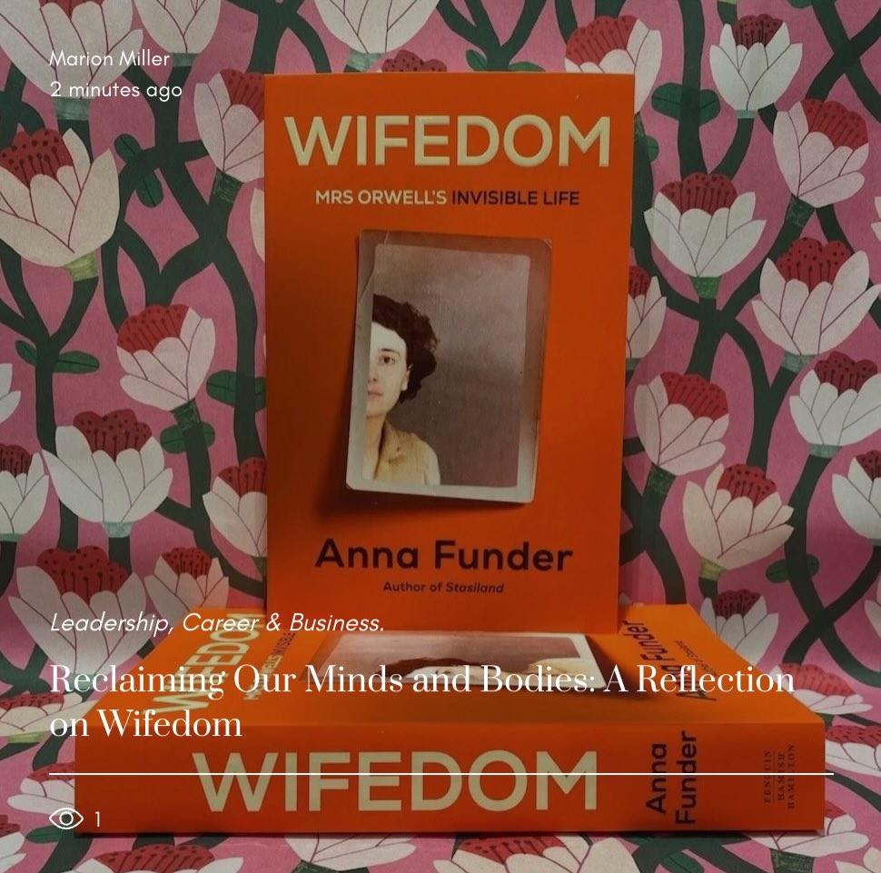I’ve just finished reading Wifedom by Anna Funder and it’s a brilliant work of art and a fierce wake-up call.
In this stunning blend of biography and literary excavation, Funder rescues Eileen O’Shaughnessy (George Orwell’s first wife) from the footnotes of history. Orwell is celebrated as the ultimate truth-teller, yet his own brilliant, Oxford-educated wife was systematically erased from the narrative of his life and work—despite editing his manuscripts, managing his chaos, and literally saving his life.
But this book is so much more than literary history. It holds up a mirror to the quiet, systemic ways women’s minds, bodies, and spirits are still expected to vanish today.
It speaks directly to the painful reality of internalised patriarchy—that invisible contract where we minimise our own presence and quiet our voices just to keep the peace.
Unpacking that takes immense courage and effort, but stepping fully into our visibility (in body and mind) is exactly the medicine the world needs right now.
If you are ready to look at history, literature, and our modern relationships with clear, uncompromising eyes, put this at the top of your reading list.
After a conversation I had today on this very topic I decided to reflect some more and write a blog and dedicate it to all the wise women I’ll get to circle with on Saturday night! Drawing out how important reclaiming visibility is and some of the ways we can practice it our daily lives.
Clarissa Pinkola Estés says, “The things that women reclaim are often their own voice, their own values, their imagination, their clairvoyance, their stories, their ancient memories. If we go for the deeper, and the darker, and the less known we will touch the bones.”
Link in bio for the full article 🖤
#bookworm #feminism #womenscirclemelbourne #blogger