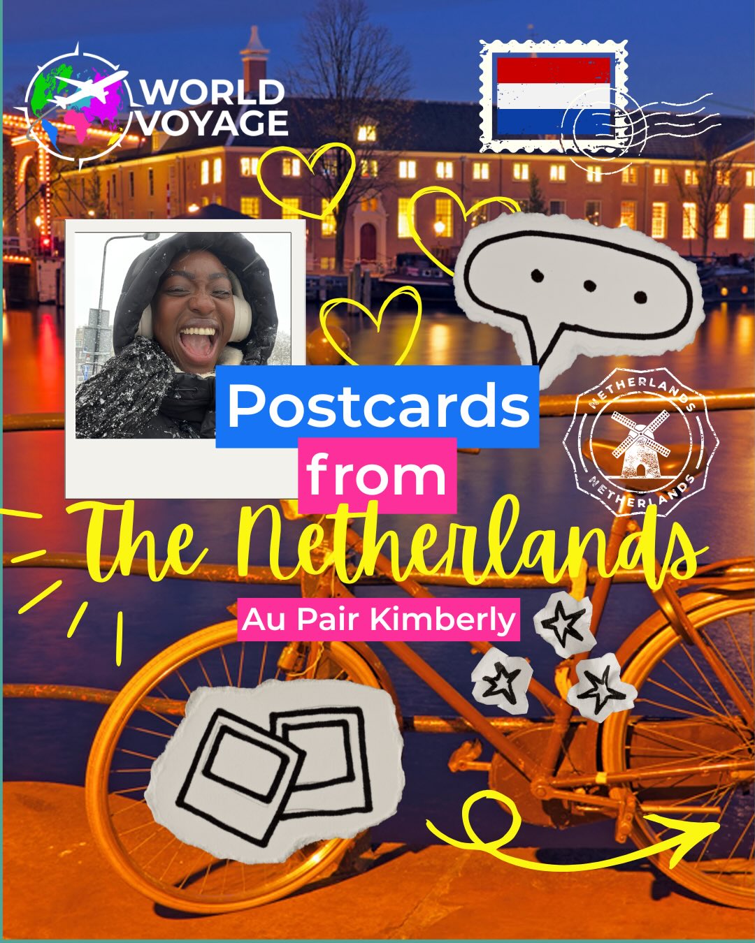 We've got mail! ✉️ 🌍
Here are a few special memories that Au Pair Kimberly wanted to share with us of her time in the Netherlands and her adventures in Europe! 🇳🇱 ✈️ Our hearts are full when we hear that our crew is having fun exploring the world! 💓
Thank you for making us part of your voyage Au Pair @nyashakimberley ! 🥰
#WorldVoyage #AuPairNetherlands #AuPairLife #TravelAbroad #CulturalExchange