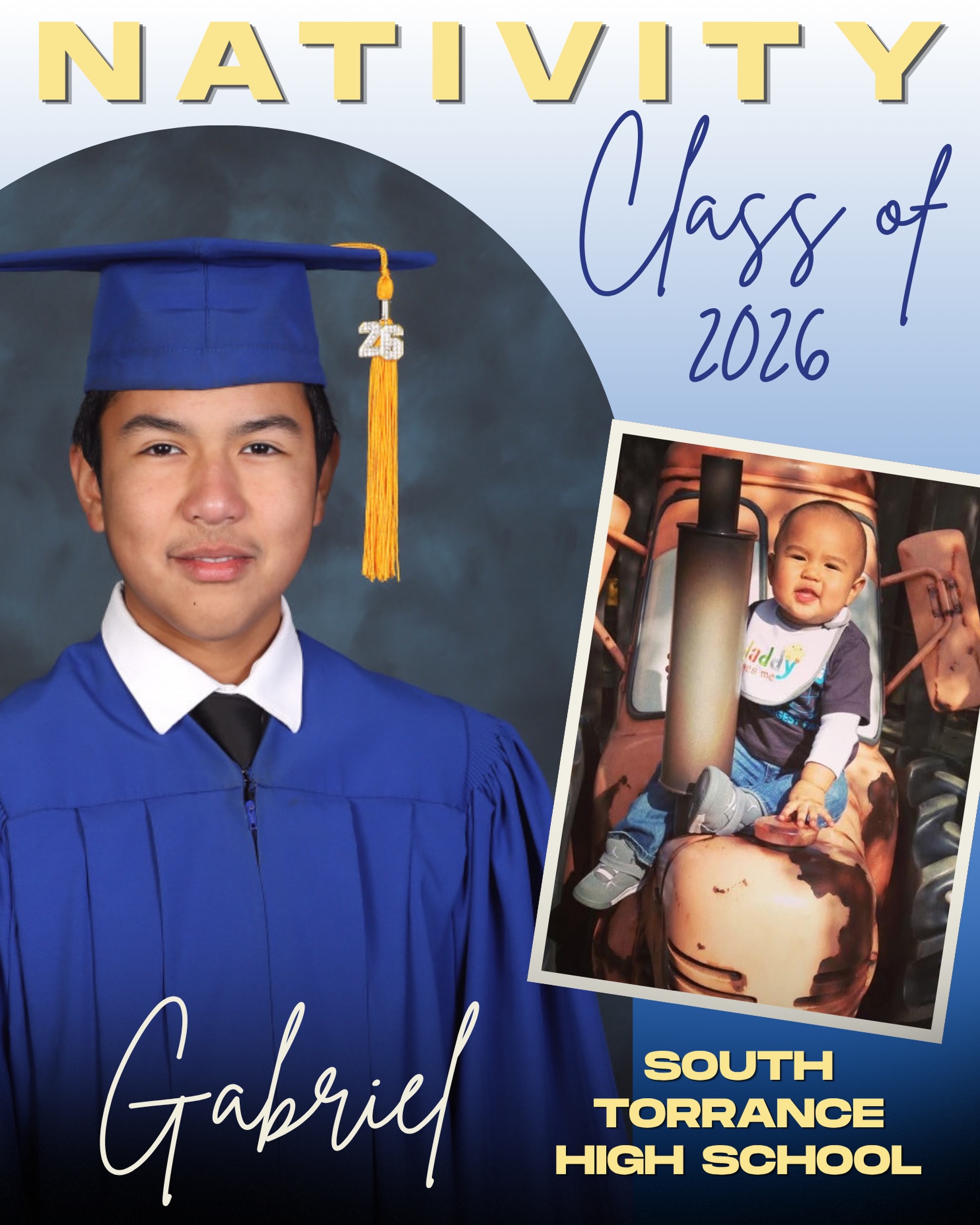 Next up in our graduation spotlight is Gabriel. From your very first day to this final milestone, youβve left a lasting mark on our school. As you take this next big step into your future, carry your confidence high and rememberβ¦Once a Bruin, Always a Bruin πππ»π Congratulations, Gabriel!