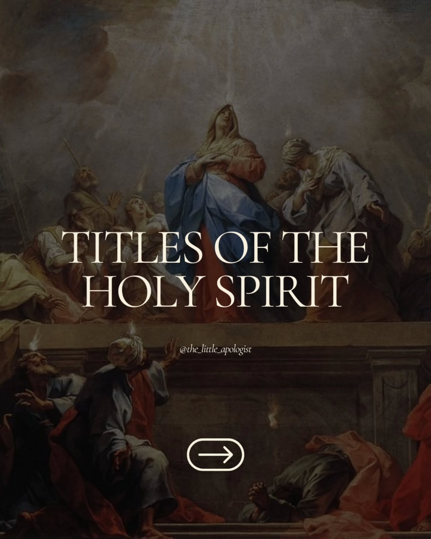 The Catechism of the Catholic Church describes the titles of the Holy Spirit found in Scripture in paragraphs 691-693!
These titles have been used throughout Church history in devotion to the Holy Spirit and are a beautiful, tangible way to relate to the Spirit and pray for His working in our lives. 🤍
Happy Pentecost, friends!! Come, Holy Spirit!! 🔥
#pentecost #thelittleapologist #catholic #HolySpirit #christian