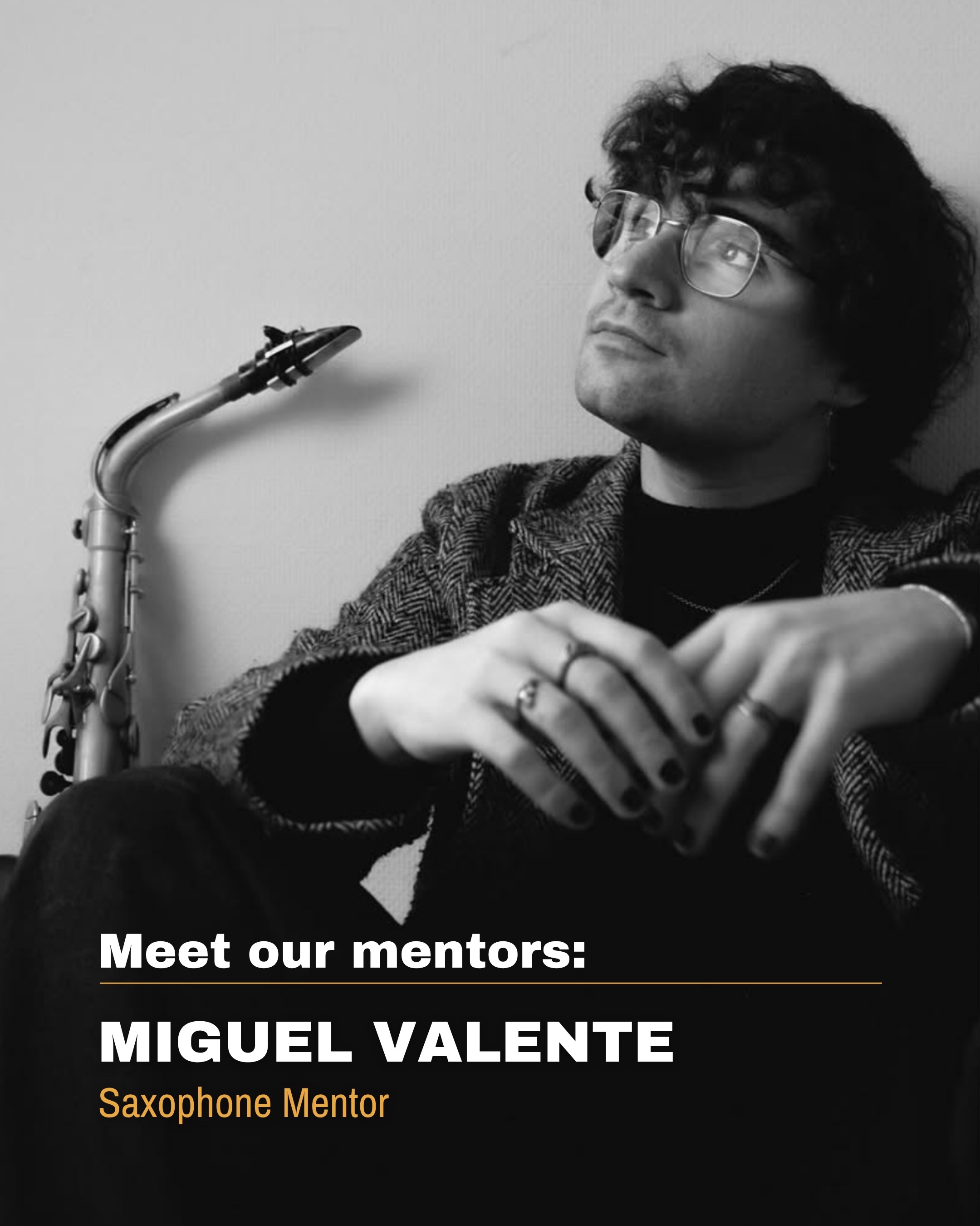 Meet Miguel! Our saxophone mentor 🎷✨
From jazz bars to festival stages, Miguel shows just how versatile a sax can be, and brings that same energy into every lesson.
Give him some love in the comments!!