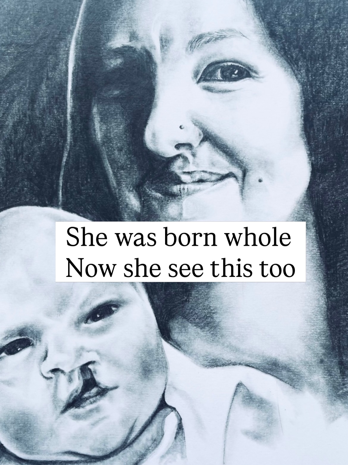 Ever wondered why there’s so much awareness around cleft littles and advocacy from parents and then it goes comparatively quiet? I think we should.
I’m absolutely loving this era of working more and more with adults who were born with a cleft.
Nicole and I met on zoom and it was really good to connect with her. We discovered a mutual obsession with mermaids 🧜🏻♀️🥰
Nicole told me,
“A warrior at birth come full circle and learned to love her cleft. Once full of self doubt and feelings of not being good enough to now a beautiful warrior and so so proud of her cleft and her journey!”
It’s an honour to have drawn this portrait over the last few weeks. We are celebrating both baby Nicole and the woman she is today.
@sweetpea322000
I can’t wait to meet you ❤️
This work is a growing collection of faces, stories and human truths, created to change the way the world sees cleft.
Because you were born whole and should never feel anything less.
Big love wherever you are on your journey with cleft ❤️
#cleftadultawareness #cleftjourney #cleftfamily