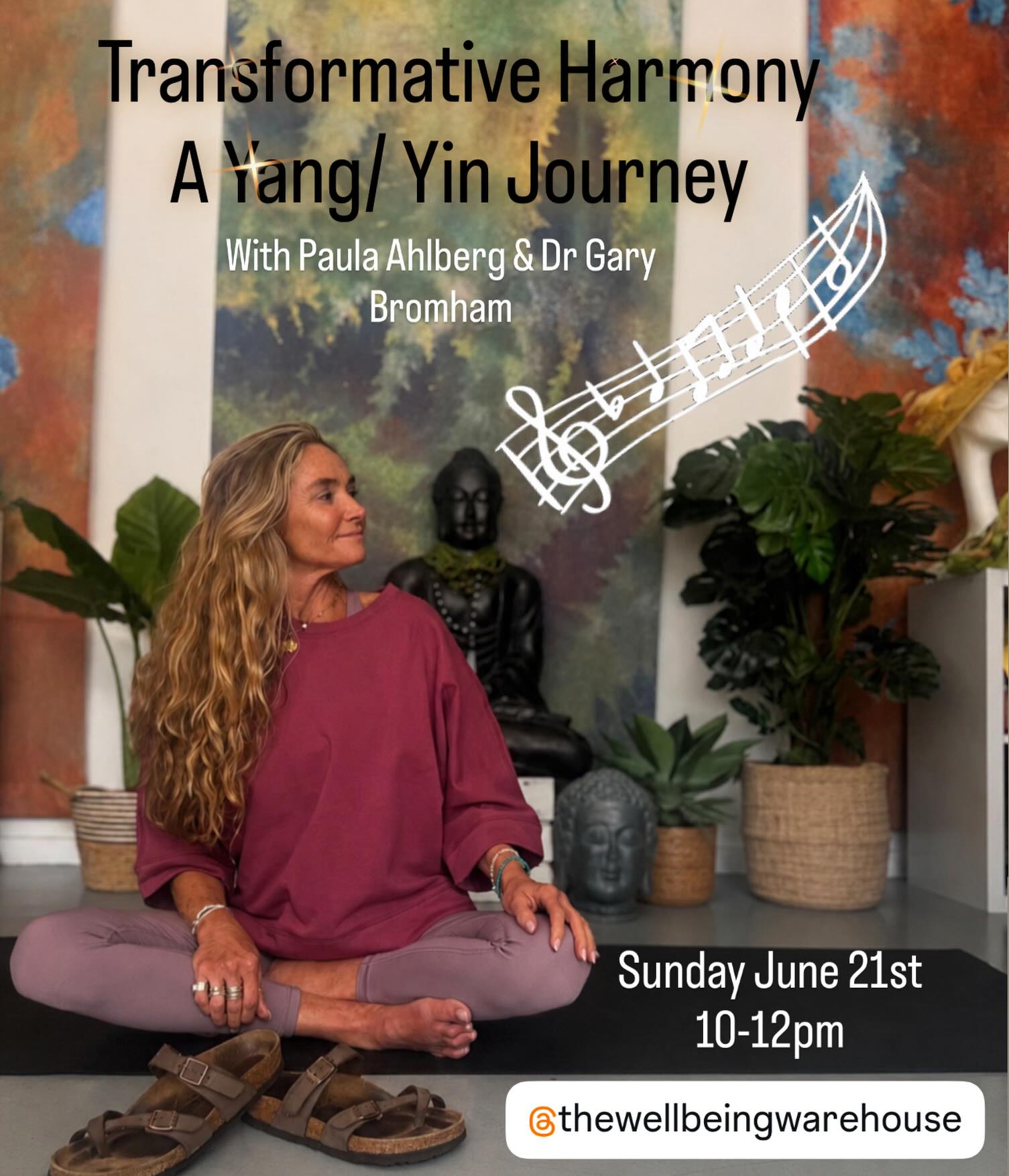 Join @paulajaahlberg on Sunday June 21st,
10 - 12pm for Transformative Harmony ~ A Yang/Yin Journey.. .. 🎼 ✨ 🎵
Enjoy a revitalizing flow of yoga with side bends, twists, and calming Yin poses, complemented by melodies from Dr. Gary Bromham.
Book now for £25 at www.wellbeing= warehouse.com—spaces are limited!
#yoga#soundtherapyhealing#yoga&sound#yogalover
