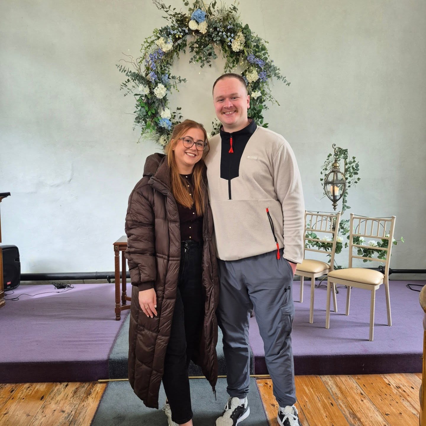 Thanks Jade & Glenn for booking Woodside chapel! We look forward to celebrating with you in 2028!