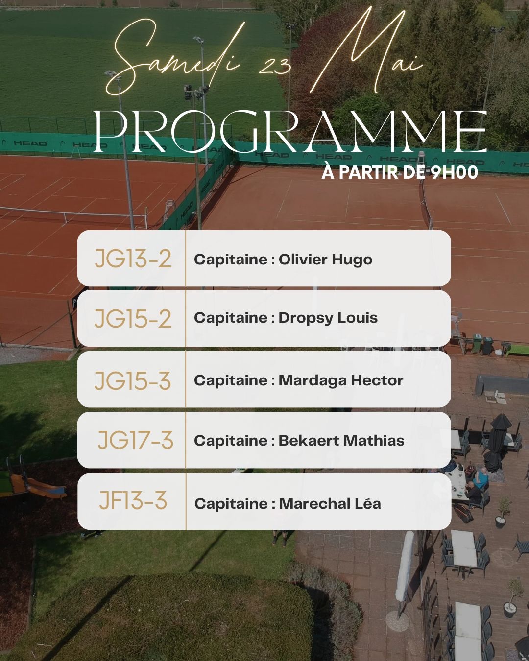 Programme du week-end au Smash 😎🎾💪