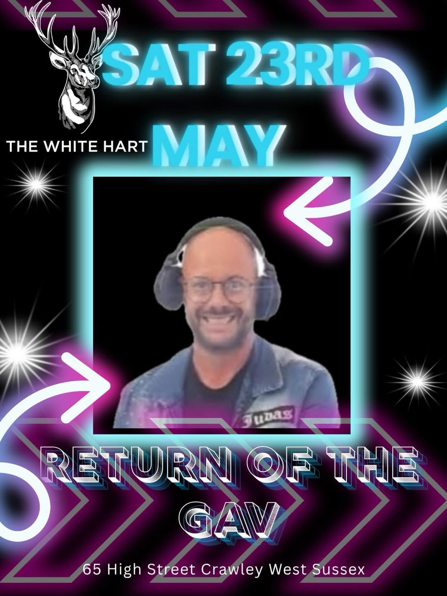 Gav in back with us on Saturday from 8:30 don’t miss out !
