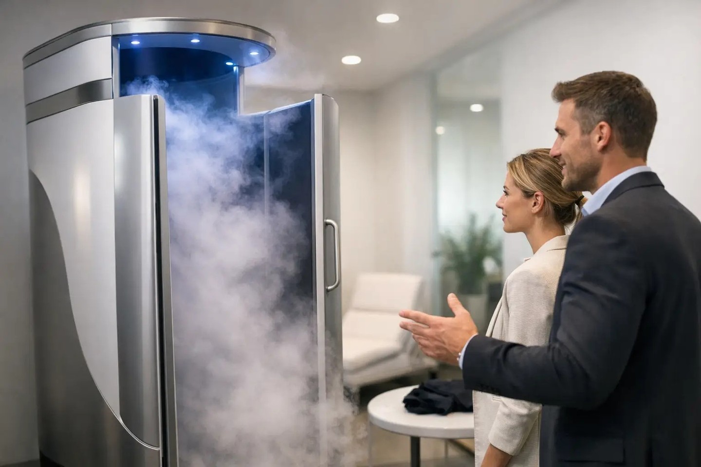 Cryotherapie-Anlage kaufen heißt: nicht „irgendein Gerät“ wählen, sondern ein kuratiertes Kälte-Erlebnis mit echtem Mehrwert planen. Worauf es bei der Anlage wirklich ankommt—von Technik und Auslegung bis zur passenden Integration ins Spa-Design—entscheidet über Gästewirkung und langfristigen Anlagenwert. Hier treffen Wellness-Ästhetik auf präzise Projektlogik: verlässlich umgesetzt, hochwertig ins Konzept gedacht. #Cryotherapie #WellnessDesign #SpaPlanung #HotelSpa #HospitalityInvestment #Projektplanung #Kältetherapie #WellnessInfrastruktur