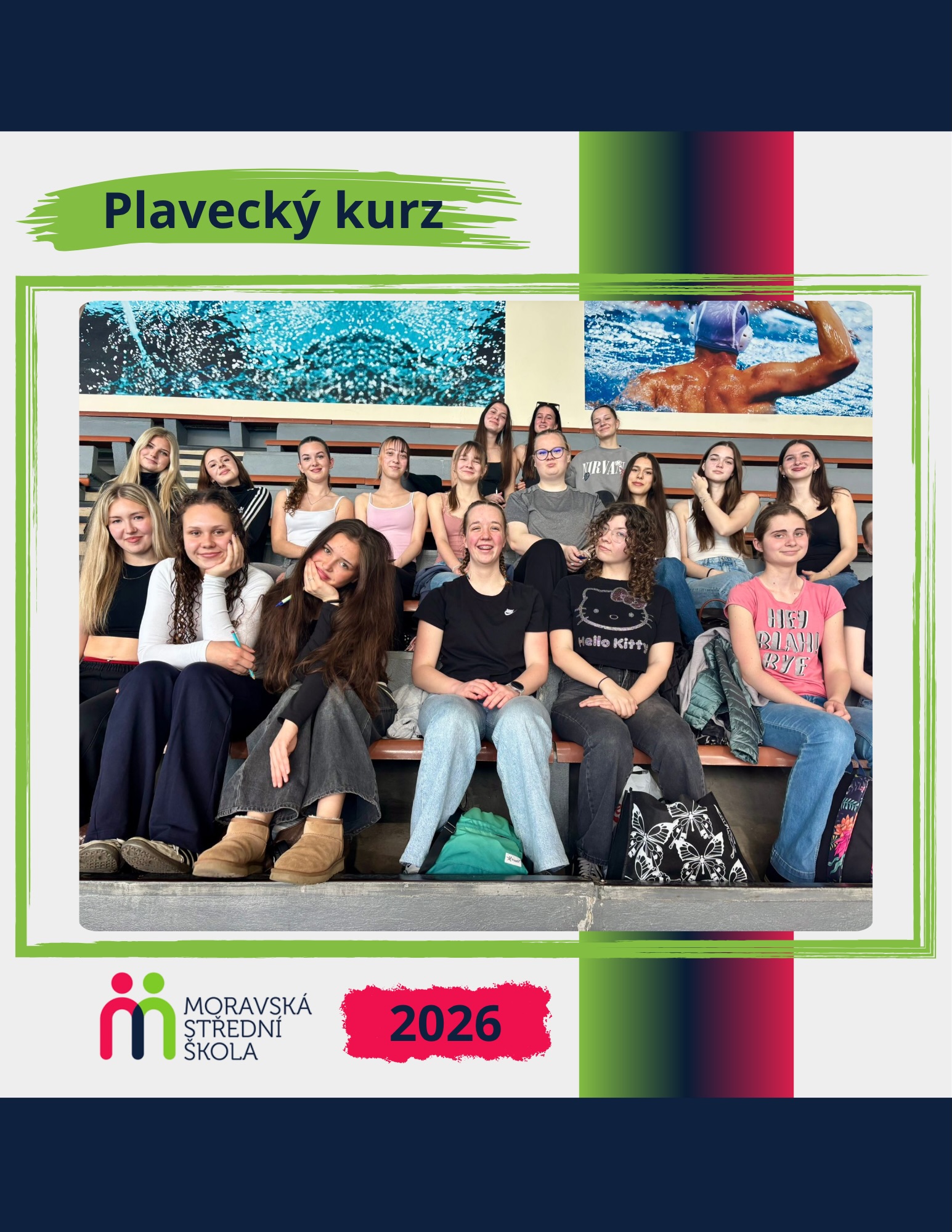 🏊♀️ Ve dnech 20.–24. 4. absolvovaly studentky třídy PMP2 plavecký kurz, kde se zaměřily na zlepšení plaveckých způsobů i techniky.
Součástí byla také praxe v plavecké škole – pracovaly s dětmi z mateřských a základních škol, vedly části lekcí a vyzkoušely si výuku v praxi.
Dobrá zkušenost, kterou určitě využijí ve své budoucí praxi! 💙
#plavání #praxe #PMP2 #budoucípedagogové #zkušenosti