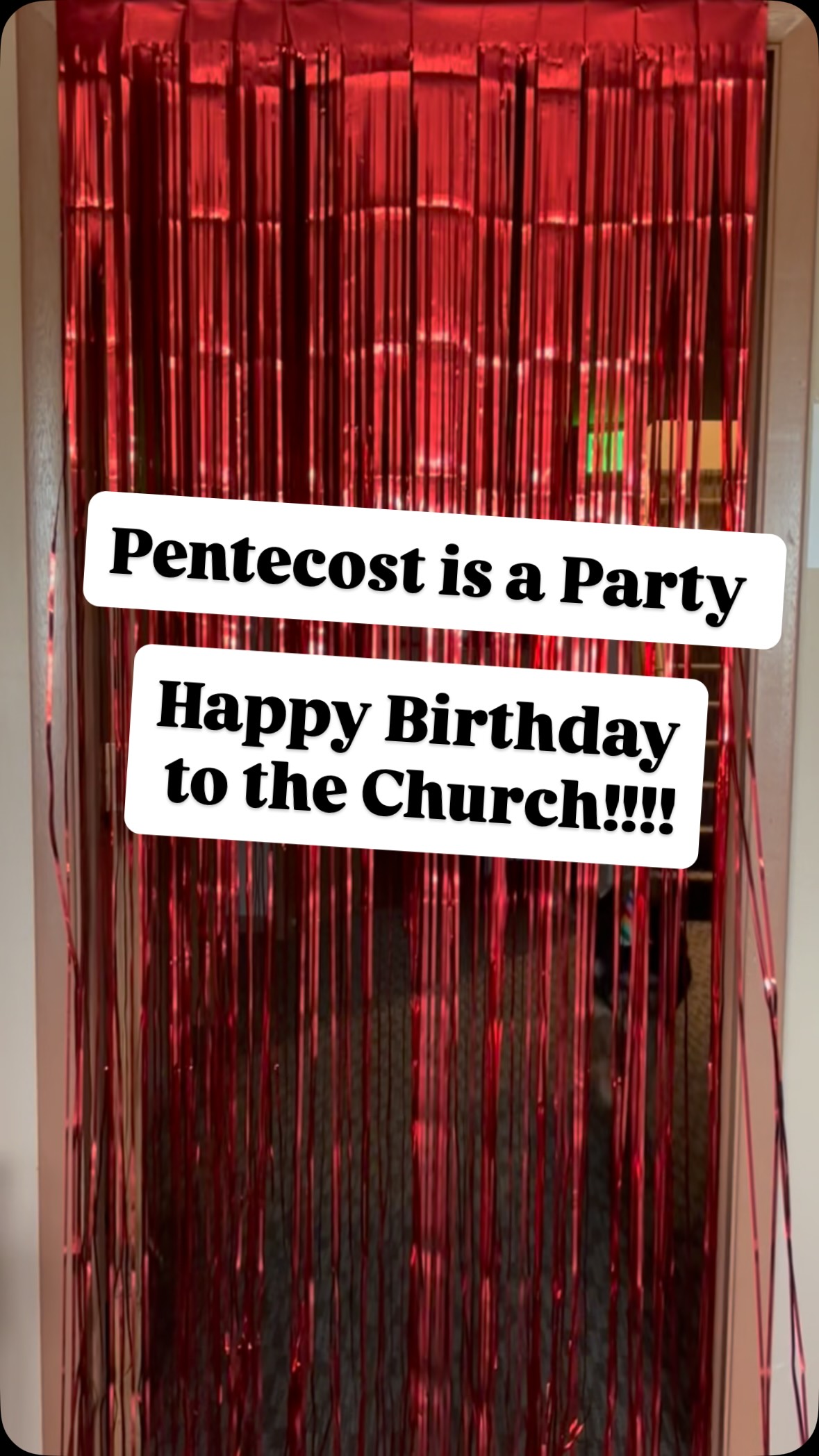 Who’s ready to party with @mordycaicai at church this Sunday? #pentecost #happybirthdaytothechurch