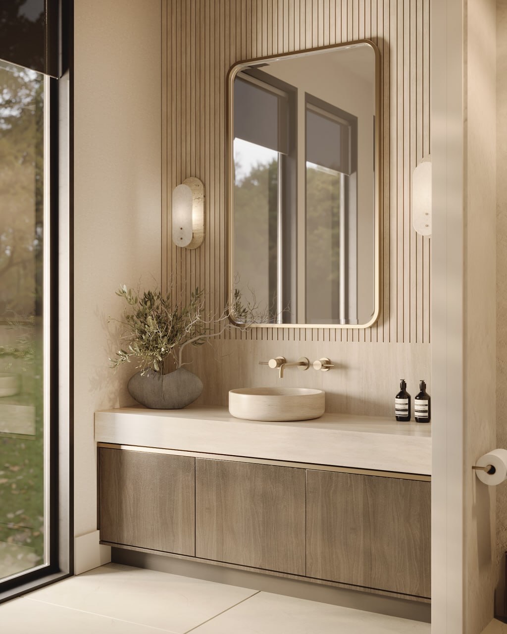 A bathroom should feel more than beautiful â it should feel calming the moment you walk in.
Soft textures, warm wood tones, natural stone, and quiet luxury layered into every detail to create a space that feels timeless, elevated, and effortless.
#InteriorDesign #BathroomDesign #OrganicModern #LuxuryInteriors