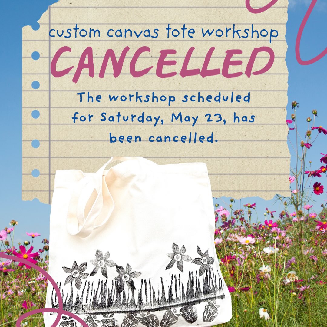 Unfortunately, I’ve made the decision to cancel the Canvas Tote Bag Workshop due to low interest.
I truly appreciate everyone who reached out and showed curiosity but, sometimes timing just isn’t quite right ☀️ Especially when there is this gorgeous weather.
The good news? I’ll be rolling out new workshops throughout the summer, with fresh ideas, creative vibes, and lots of opportunities to gather and make together. 🎨 ✂️ ☕️