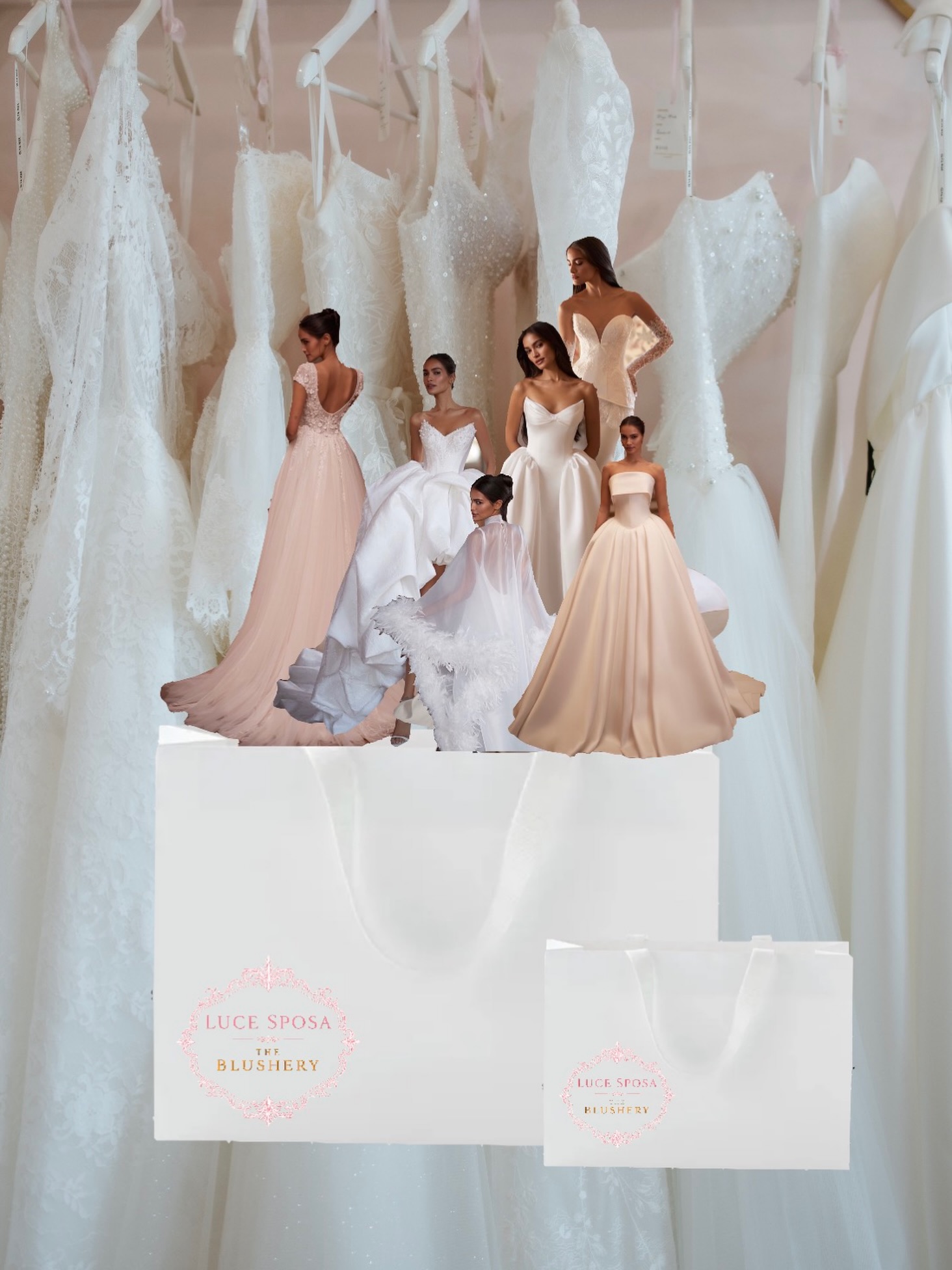 Our latest @luce_sposa samples have arrived - which one do you want to pop in your shopping bag?