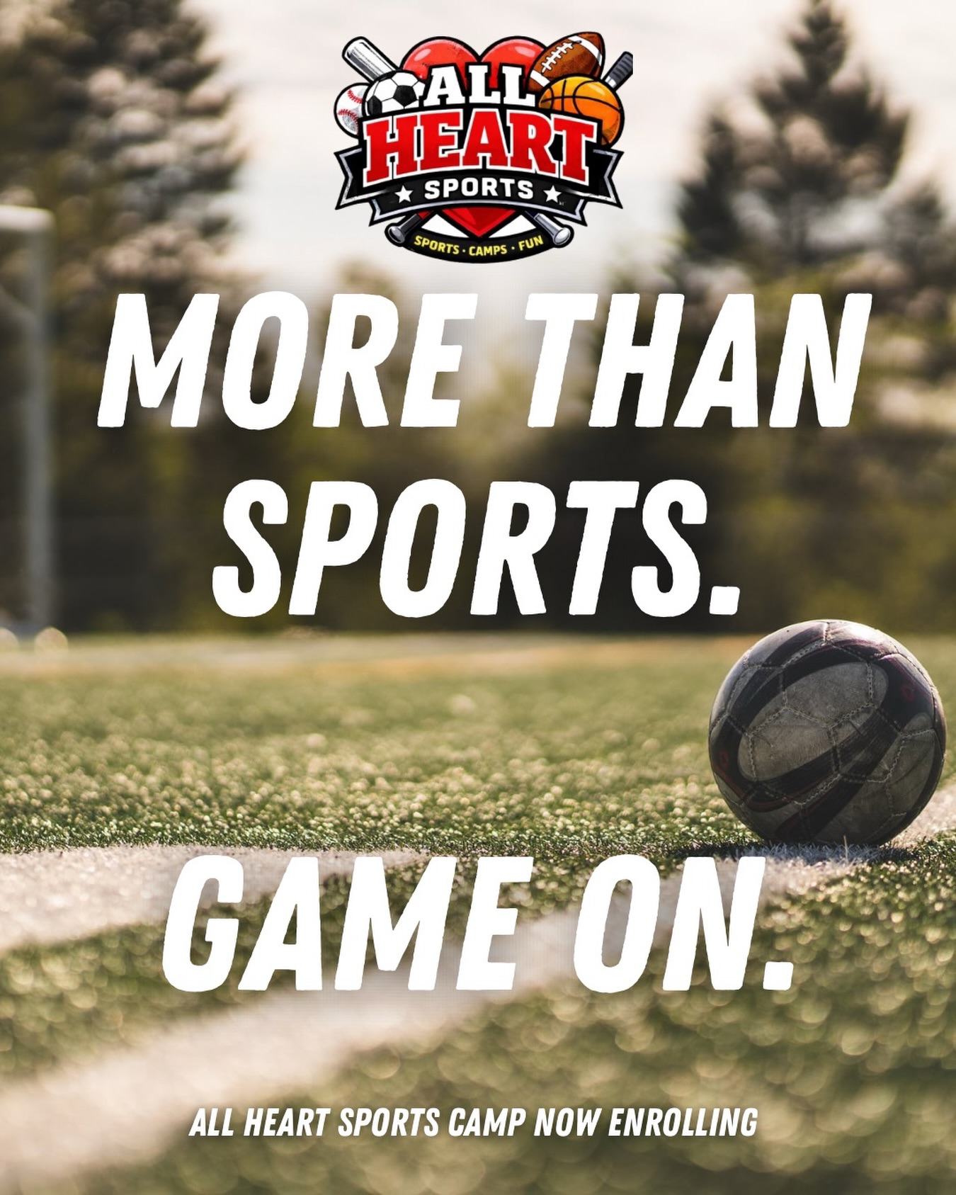 More than a sports camp โฝ๏ธโ๏ธ Weโre building confidence, friendships, teamwork, and summer memories that last long after the final whistle ๐๐ช Game on all summer long at All Heart Sports Camp! #AllHeartSports #SummerCamp #KidsSports #GameOn #SummerMemories