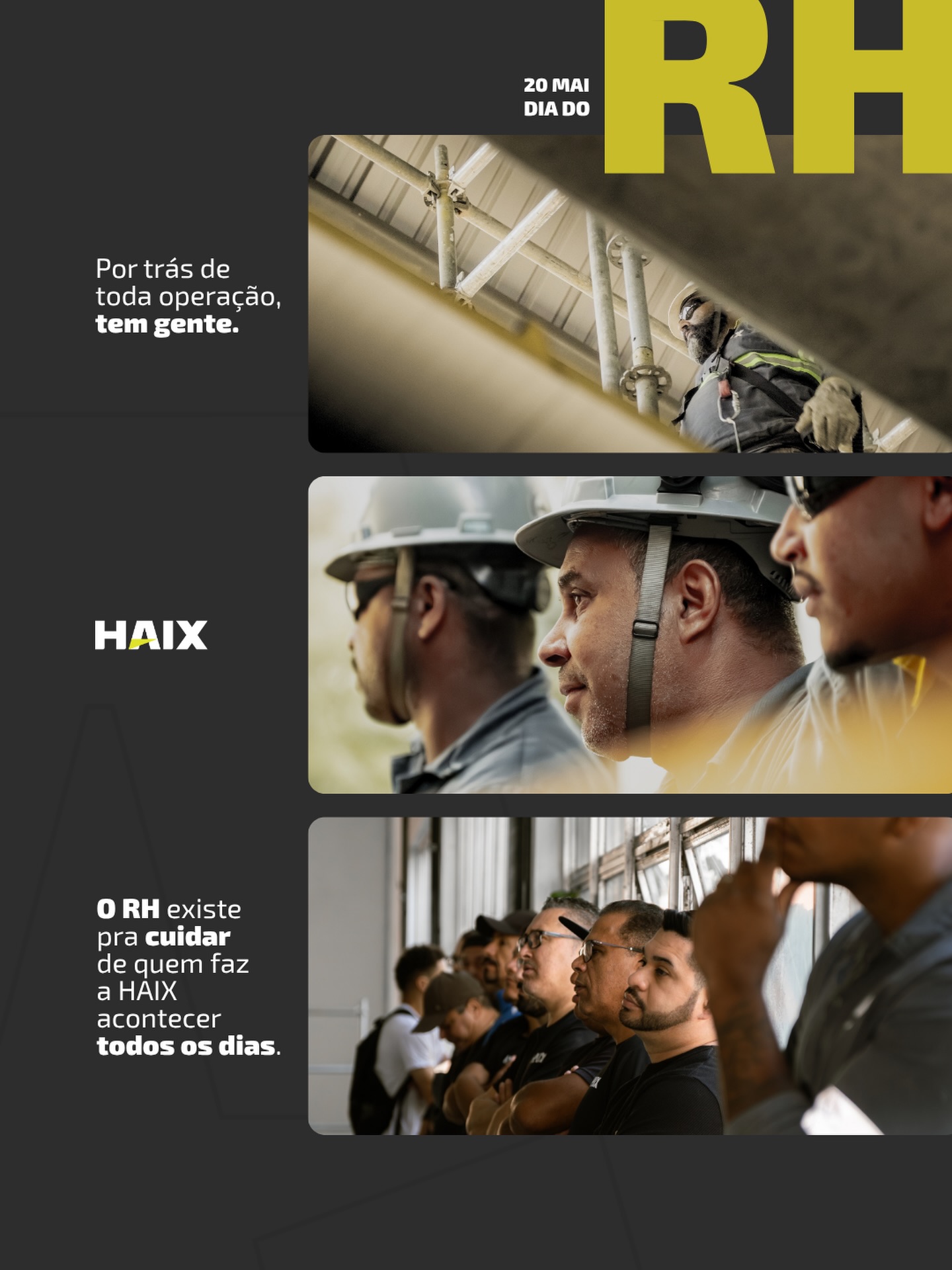 Por trás de cada máquina que chega no canteiro de obras, existe um time que garante que a nossa engrenagem humana continue girando com excelência.
No Dia do Profissional de RH, a nossa homenagem vai para quem cuida de quem faz acontecer. Muito além de gestão, o trabalho do nosso Recursos Humanos é ser a base sólida que treina, ampara e sustenta a equipe que constrói o futuro com a HAIX.
Um reconhecimento direto para o time que estrutura o nosso maior patrimônio: as pessoas.
#HAIXRental #diadorh #recursoshumanos #gestaodepessoas #b2h