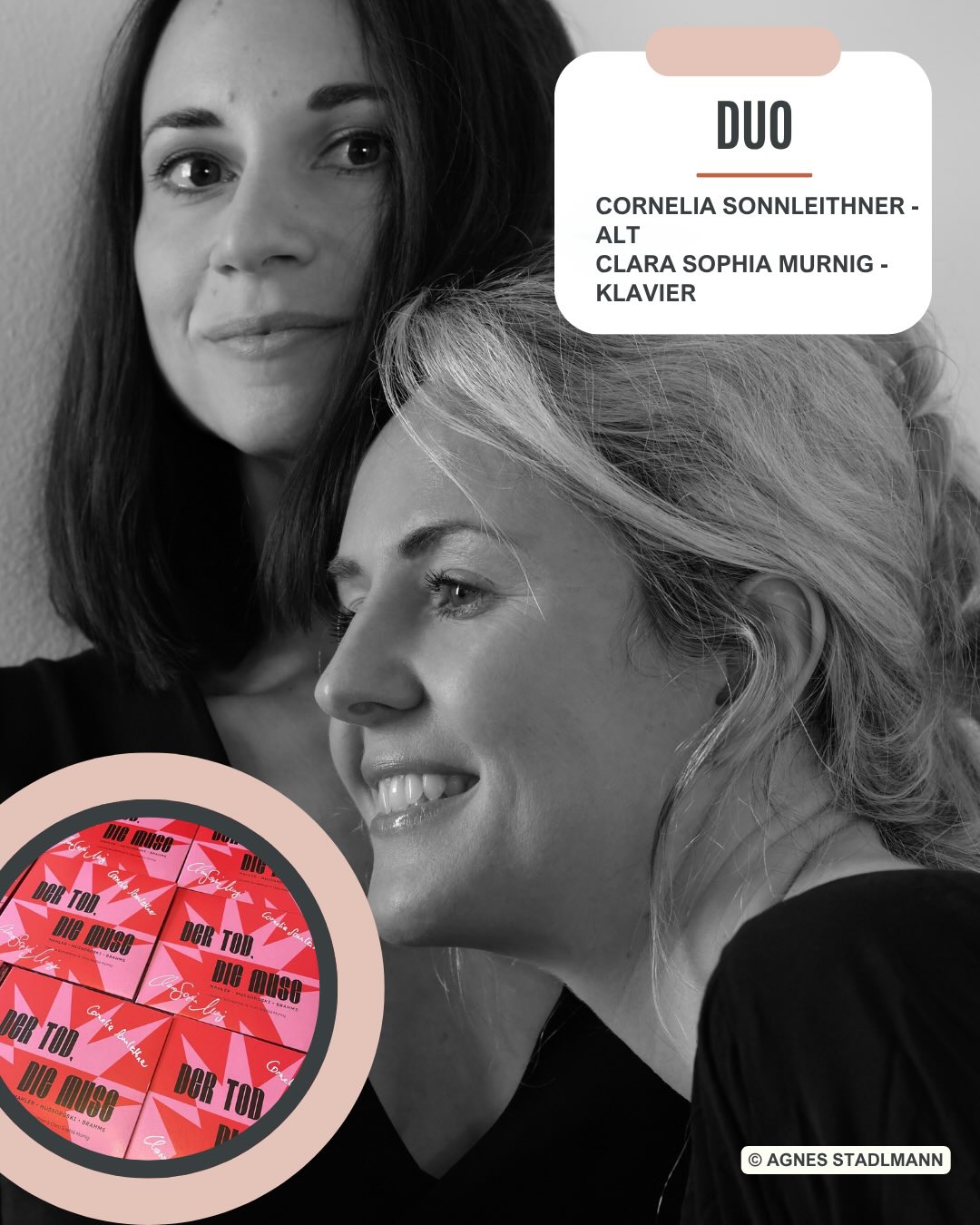 Was vor über einem Jahr als Idee begann, halten wir nun als fertiges Produkt in unseren Händen. 🤗
Mit einer Single und unserem Album „Der Tod, die Muse“ gehen wir kommenden Herbst an die Öffentlichkeit.
Was euch erwartet? Romantische Musik aus dem Genre Lied für Alt und Klavier – ein musikalischer Dialog über Vergänglichkeit, Abschied und die Liebe, die trotz allem entsteht.
Single Release: 25 September
Album Release: 13 November
Official Release Konzert: 21 November mit Moderatorin @teresa_vogl
@corneliasonnleithner
Große Vorfreude 💛
#liedduo #newalbum #dertoddiemuse #release #artsong