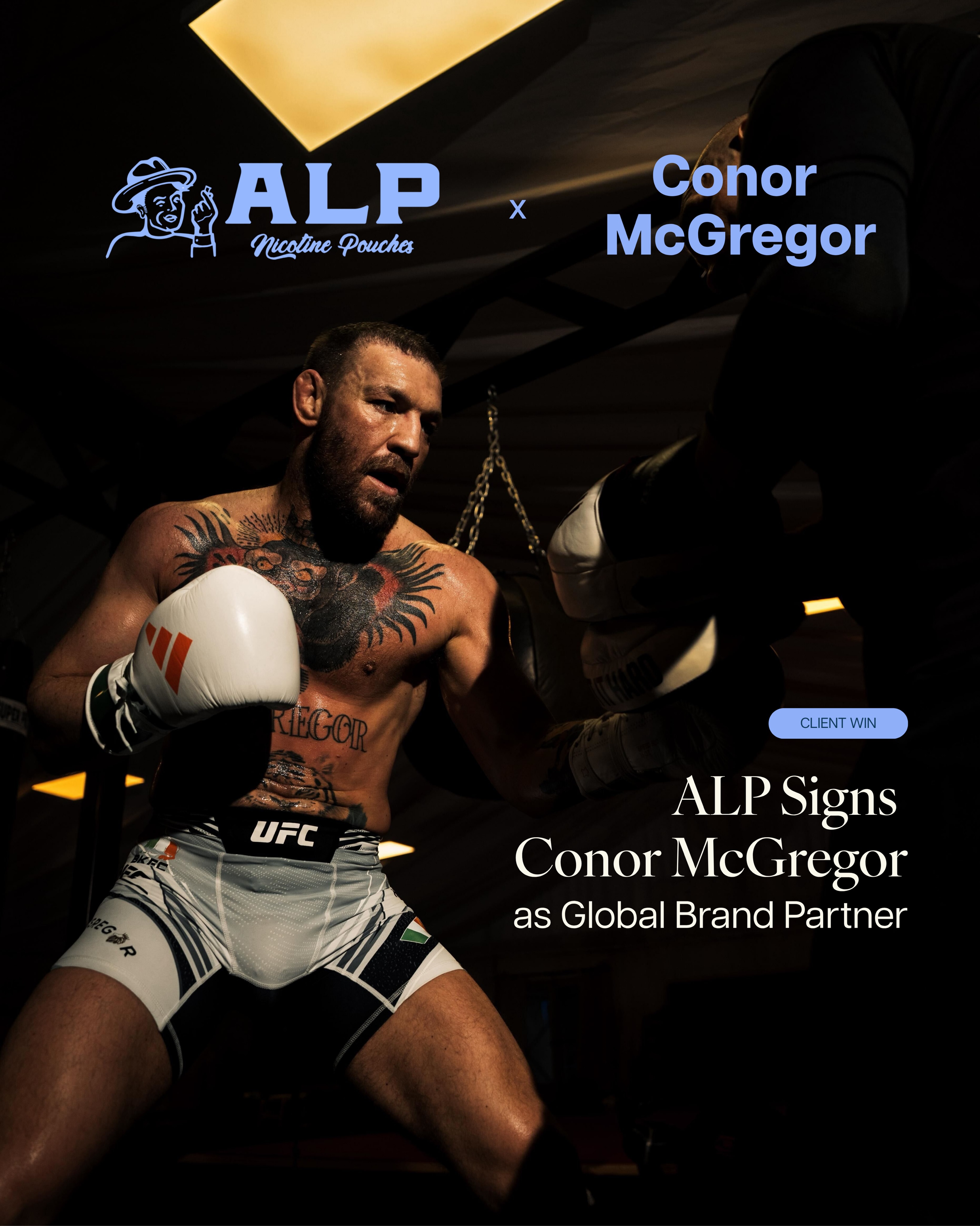 @alppouch has officially signed Conor McGregor @thenotoriousmma as their global brand partner – and the timing is everything, with his highly anticipated return at International Fight Week in July.
We’re proud to be the PR team behind Alp as they continue to scale.