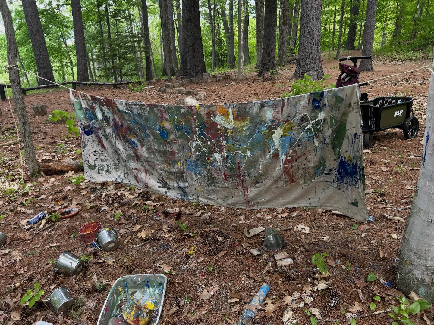 We needed a new tablecloth so, we made one ✌️
#nhlife #willowdalenh #natureplay #manchesterkidsclasses