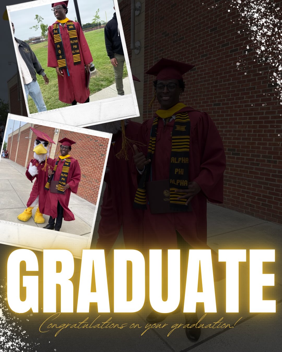 We Party Hard, We Stay Up Late, but most of all we GRADUATE! 🤙🏿 Congratulations to Bro. Nichols @t0ny.02 for becoming 1 degree colder!!!