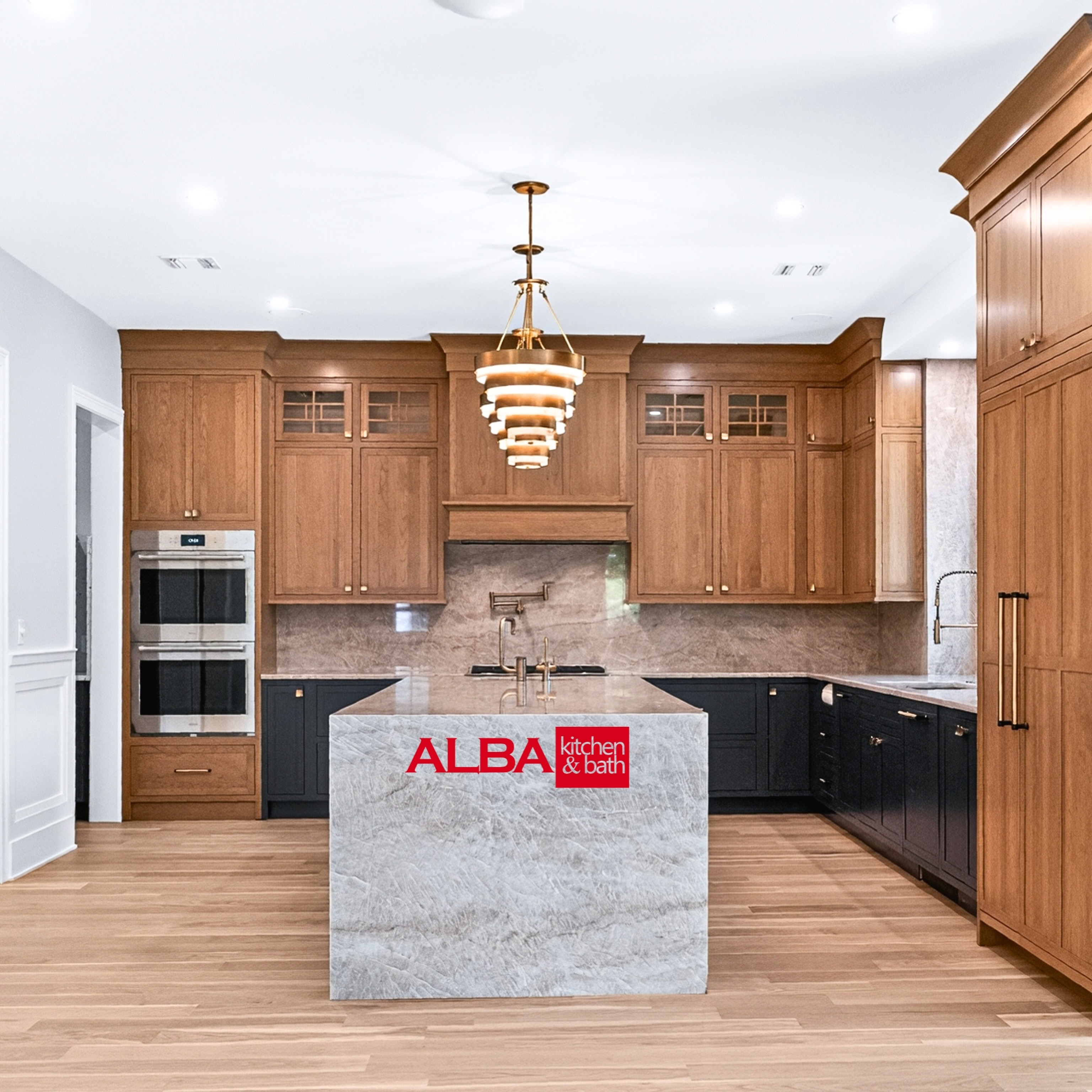 We design the statement of your house and an idealized lifestyle. Working with our kitchen designers tied to 100 percent success, enjoying cutting-edge experience, and high-end customer service.
In our Summit, NJ project we used our custom inset kitchen cabinets with two-tone combination. We specialized every inch to have a character and efficiently customized it. @albakitchen #insetkitchen #customkitchen #kitchencabinets