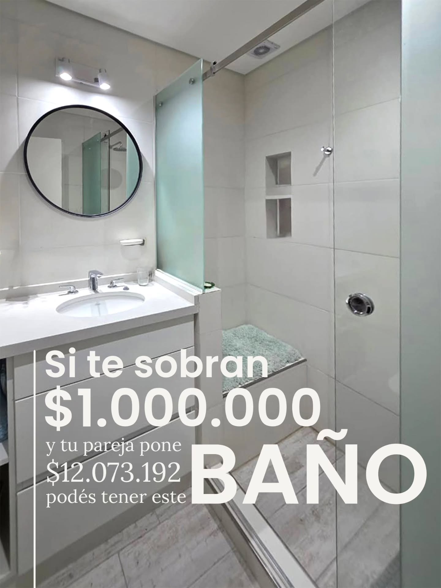 Mencioná a tu pareja que no se decide a remodelar el baño 😅
.
El valor real final de una reforma siempre depende de las terminaciones que elijas. Por eso es que la reforma de un baño tiene valores tan distintos. En este caso nos ajustamos al presupuesto existente para lograr un baño funcional y acorde su uso.
Dejá un comentario y te contactamos 👇
#reformabaño #arquitectoscastelar