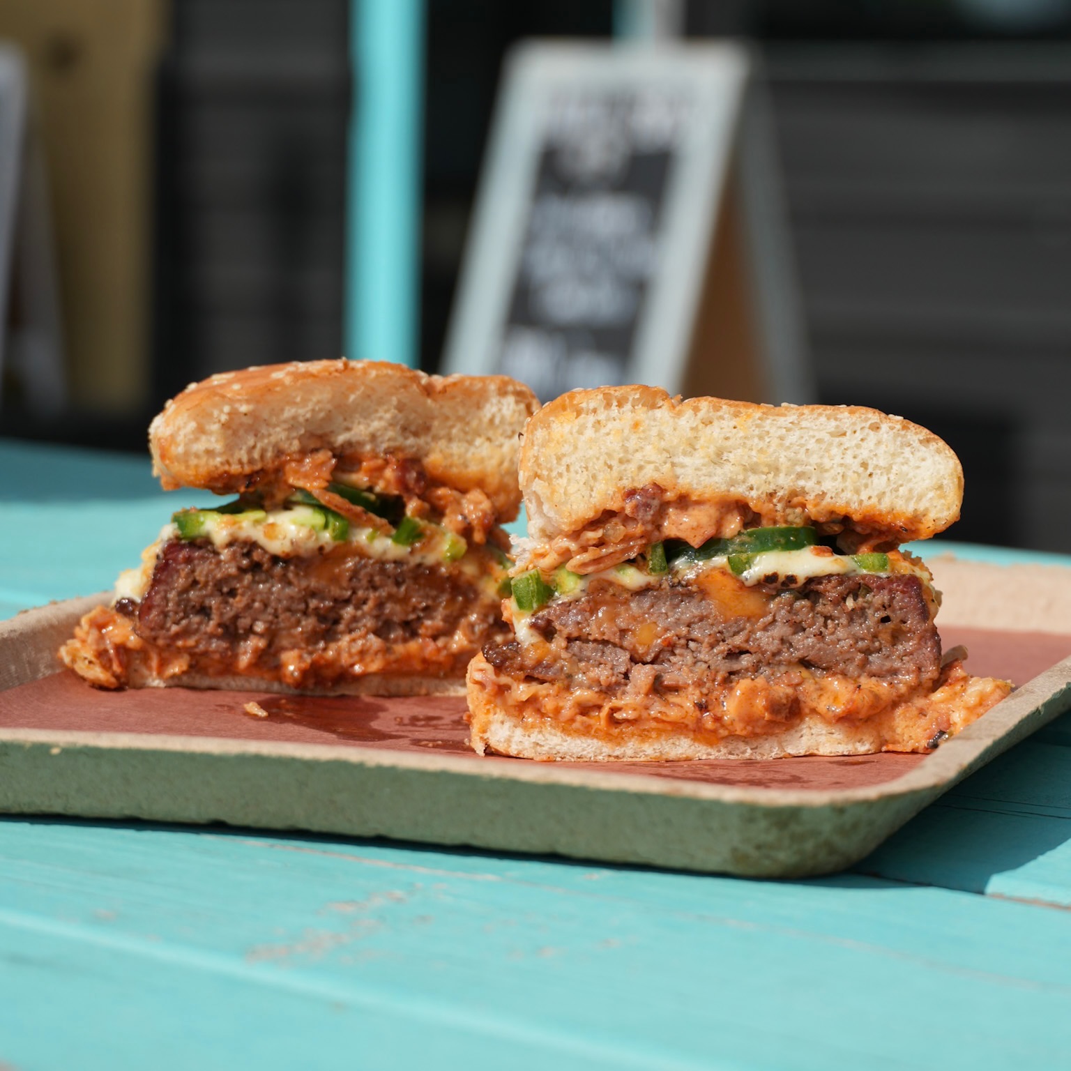 The Smokehouse Burger is the ONLY way to kick off your Memorial Day weekend! Smokey and cheesy with a little bit of a kick!