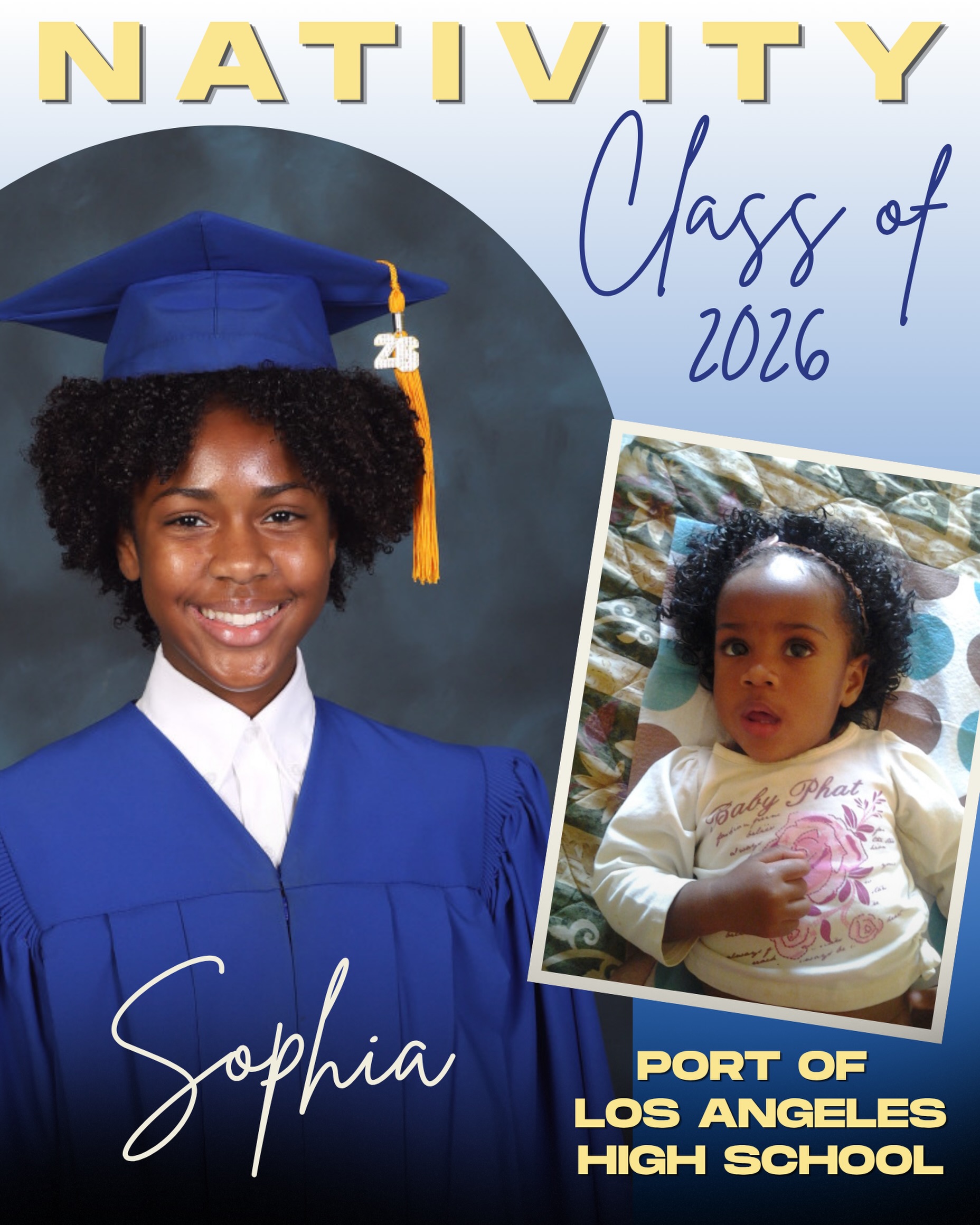 From the classroom to the next big chapter, we are so incredibly proud of the hard work, laughter, and memories youβve brought to our school. High school isnβt ready for all the amazing things youβre going to achieve! Congratulations, Sophia! Once a Bruin, Always a Bruin πππ»π