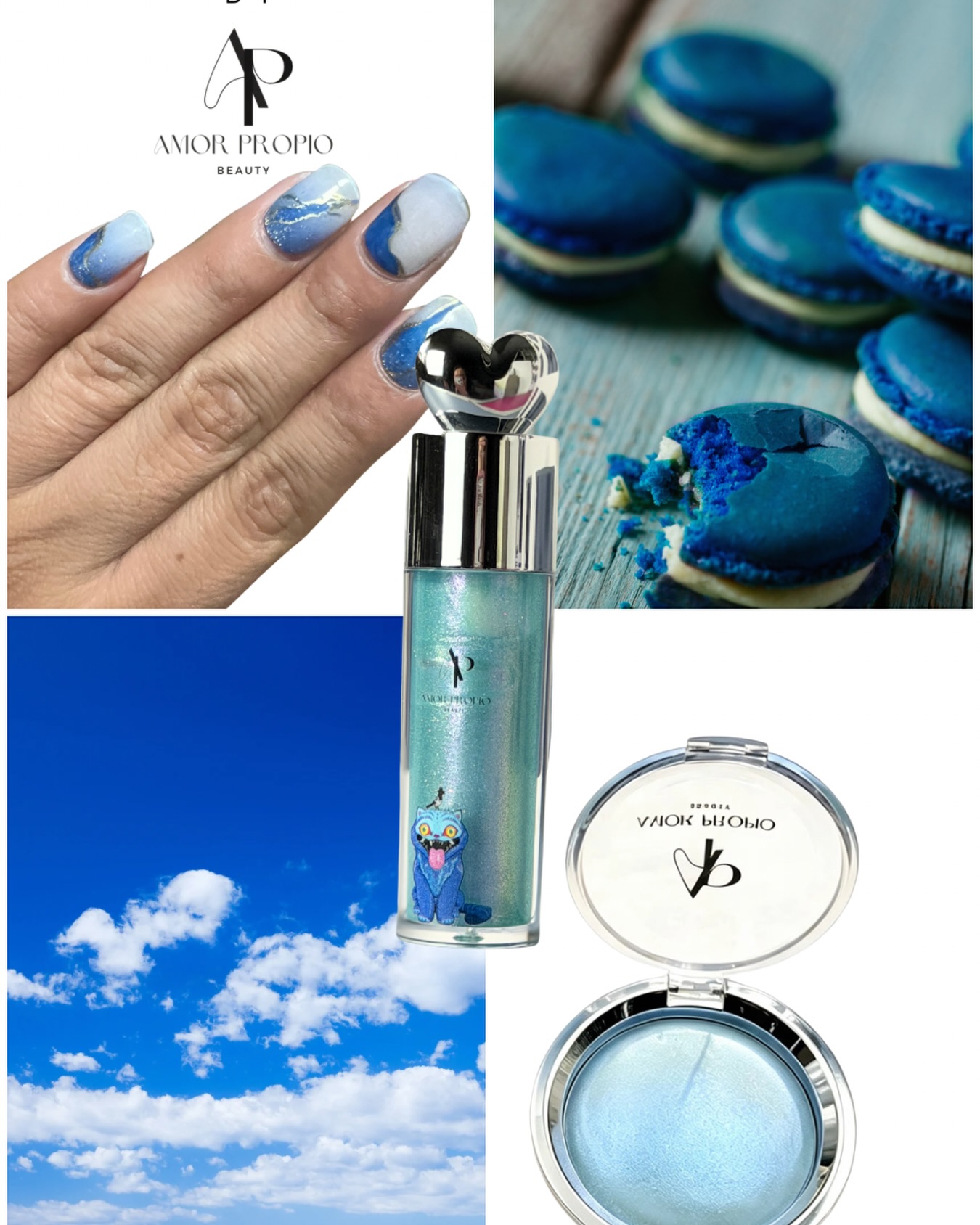 Embrace the serene beauty of blue with these carefully curated cosmetics and treats. A touch of elegance and tranquility for your day. 🦋
#bluevibes #gelnailsdesign #daylightshimmerhighlighter #lipgloss #beautyinblue