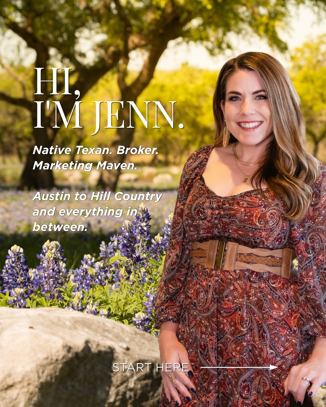 Hi, I’m Jenn. And I have a story worth knowing before we ever talk real estate.
I am a Native Texan, a licensed Broker, and a Marketing Maven who has called Austin home for 25 years. I did not stumble into this career. I was nudged into it on one of the most important days of my life, and I have never looked back.
Swipe through and you will get the full picture. Two degrees. A decade building brands and businesses inside Austin’s boom.
A calling born from a personal experience that showed me exactly what this industry was missing. And a deep, genuine love for the people, the properties, and the lifestyle of this corner of Texas.
I specialize in luxury residential, land, acreage, and Hill Country properties from South Austin all the way out to Dripping Springs, Bee Cave, Lakeway, Wimberley, and every beautiful stretch in between.
But I am also the woman kickboxing with her family, cheering embarrassingly loud on the sidelines, walking Hill Country roads with her German Shepherd before the world wakes up, hosting backyard feasts, sipping cold local brews on the weekend, and finding live music any chance she gets.
Growing plants. Growing kids. Growing roots in the most beautiful corner of Texas.
I do not just sell this lifestyle. I live it at full volume.
If you are thinking about buying, selling, or just want to follow along for real estate truths, Hill Country scenes, local spots, yardening updates, and fabulous hat moments, you are in exactly the right place.
Swipe through and meet me. Then drop a comment below. Are you Hill Country, South Austin, or still deciding?
And save this post to find me when you are ready.
📍 Serving South Austin, Dripping Springs, Bee Cave, Lakeway, Wimberley, Buda, Kyle, San Marcos and the Texas Hill Country.
Jenn Salladay | Broker Associate
512.818.6146
www.jennsalladay.com
Christie’s International Real Estate Lone Star