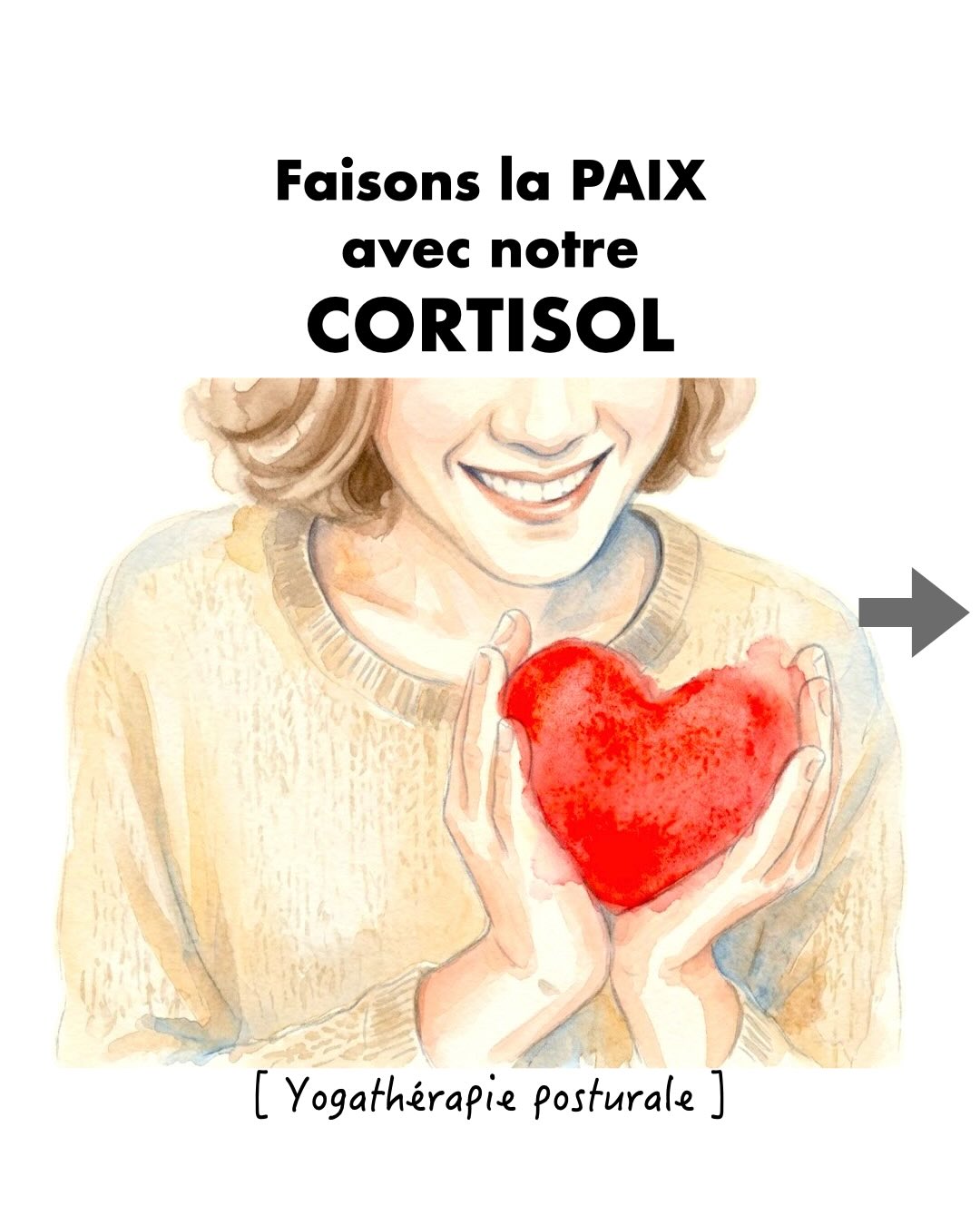 Faisons la paix avec notre cortisol pour protéger nos structures. 🤍
Nous avons vu passer de nombreux discours alarmants dans nos fils d’actualité ces derniers temps : le cortisol y est décrit comme le grand destructeur de nos articulations et de nos tissus.
Il nous paraît essentiel de ramener de la bienveillance et de la rigueur anatomique sur ce sujet.
Le cortisol n’est pas un ennemi. C’est un anti-inflammatoire naturel vital, indispensable à notre adaptation et à notre vitalité.
Le véritable enjeu n’est pas de diaboliser une hormone, mais d’offrir à notre corps un espace de retour au calme pour restaurer son équilibre. Si le stress chronique peut fragiliser le terrain biologique, c’est avant tout la perte d’alignement mécanique qui déclenche la fatigue tissulaire.
Comment agir concrètement ? Dans ce carrousel, nous vous proposons de poser un regard différent et de découvrir deux clés pratiques de notre enseignement :
👉 Slide 6 : Une approche par le système nerveux pour inviter le corps au repos profond.
👉 Slide 7-8 : Une approche par la biomécanique pour libérer les tendons des tensions parasites.
Prendre soin de soi, ce n’est pas lutter contre ses hormones, c’est offrir à sa structure l’alignement et le repos dont elle a besoin pour s’auto-réguler.
💬 Et vous, comment se sentent vos articulations et vos tendons en ce moment ? Ressentez-vous ce besoin de relâcher la pression chronique et de retrouver votre aplomb ?
Dites-le-nous en commentaire, nous sommes ravis de vous lire et d’échanger avec vous !
#Yogatherapie #Posturo #stress #Cathetsergeyoga #cortisol