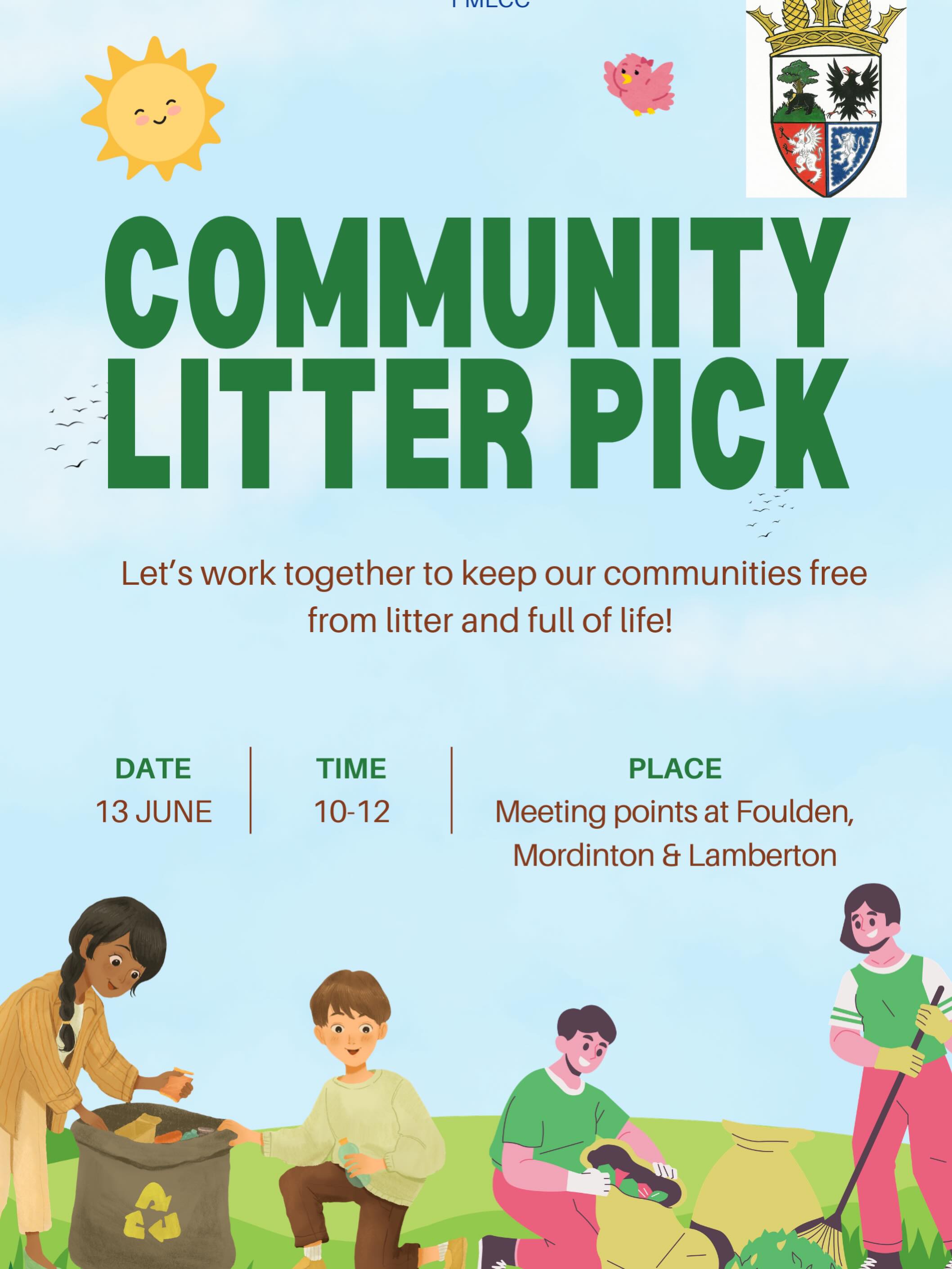 Please join us if you can to help keep our beautiful area free of litter!