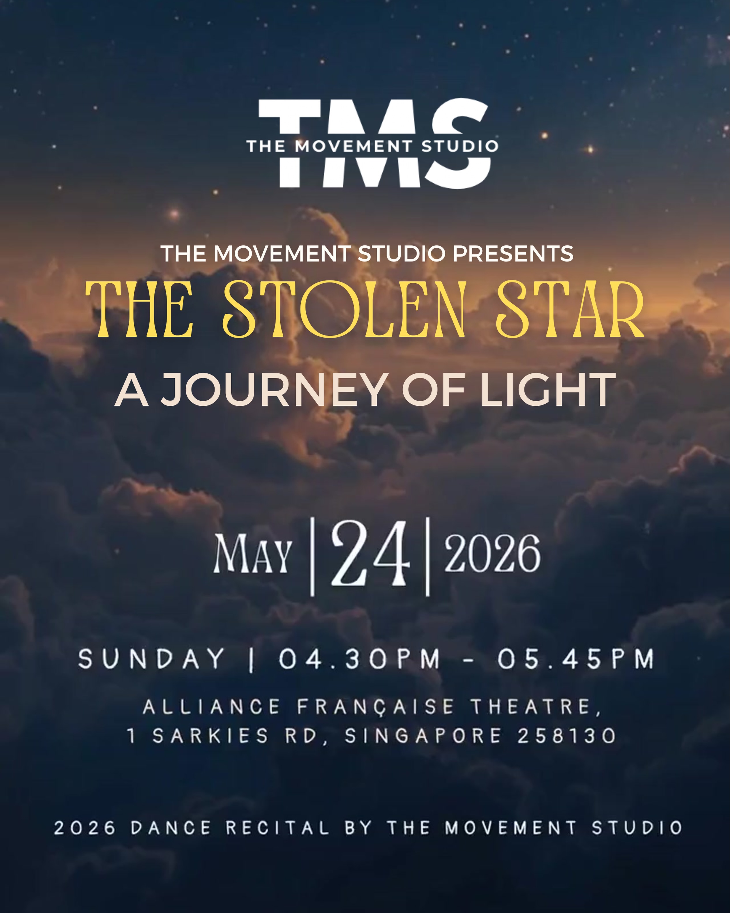 ๐THE STOLEN STAR๐
We are so very excited to support our TMS dancers as they take the stage THIS SUNDAY! SHOWCASE DAY cannot come soon enough! ๐คฉ๐ซ
#sgdance #dance #danceeducation #performingarts #sgarts