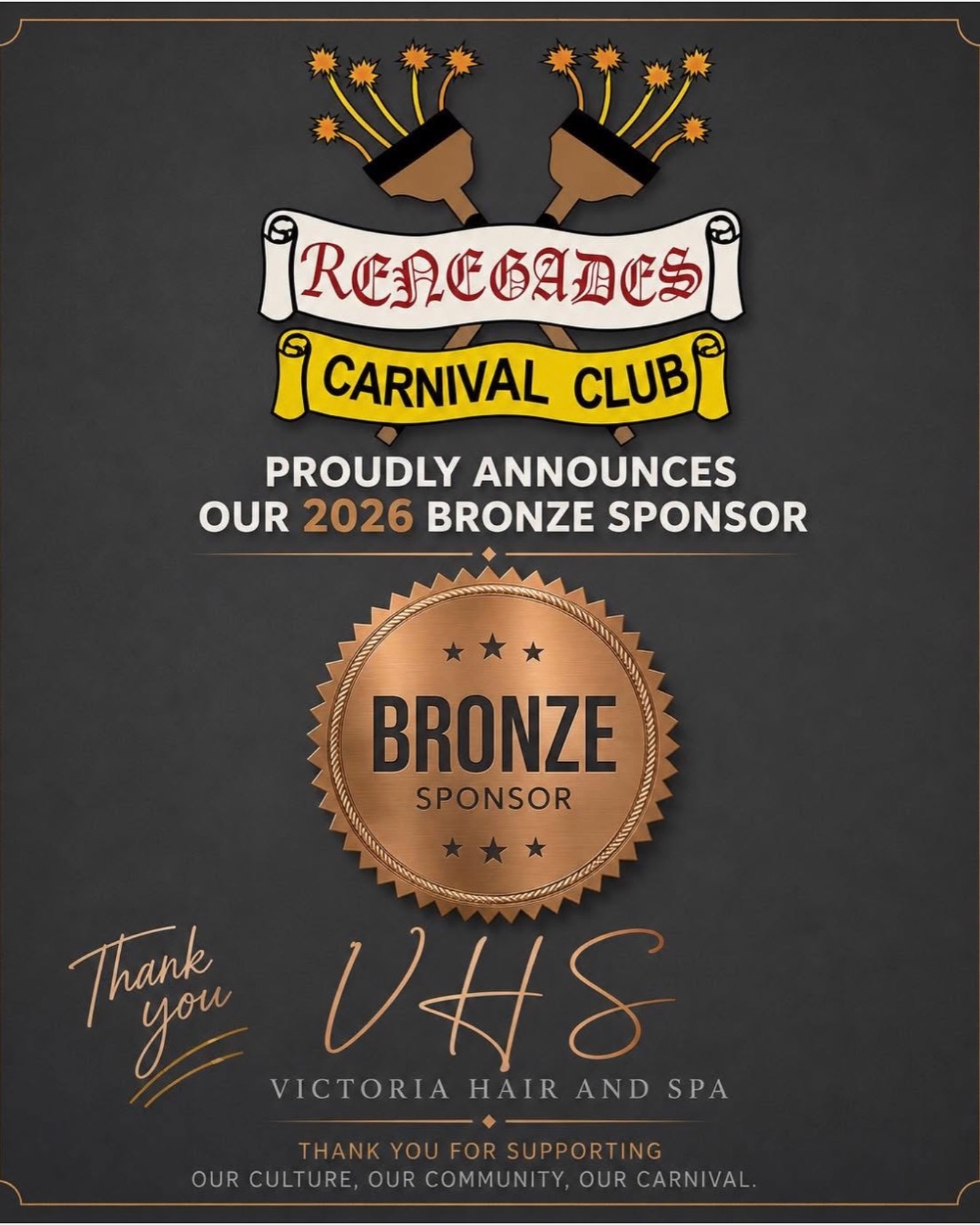 Supporting local talent, local passion, and local dreams. 🙌
#victoriahairandspa #renegadescarnivalclub #bridgwatercarnival
