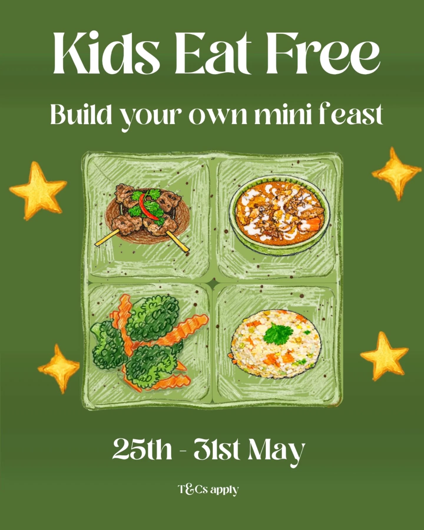 Family dining just got easier this May Half Term ๐คฉ
From 25th โ 31st May 2026, kids can build their own mini Thai Tapas feast on the house ๐ดโจ
Available all day, every day during May Half Term at all Giggling Squid restaurants nationwide.
Dine-in only. One free Kids Tapas Set available with every adult main dish ordered.
#kideatfree #thaifood #mayhalfterm #thingstodowithkids