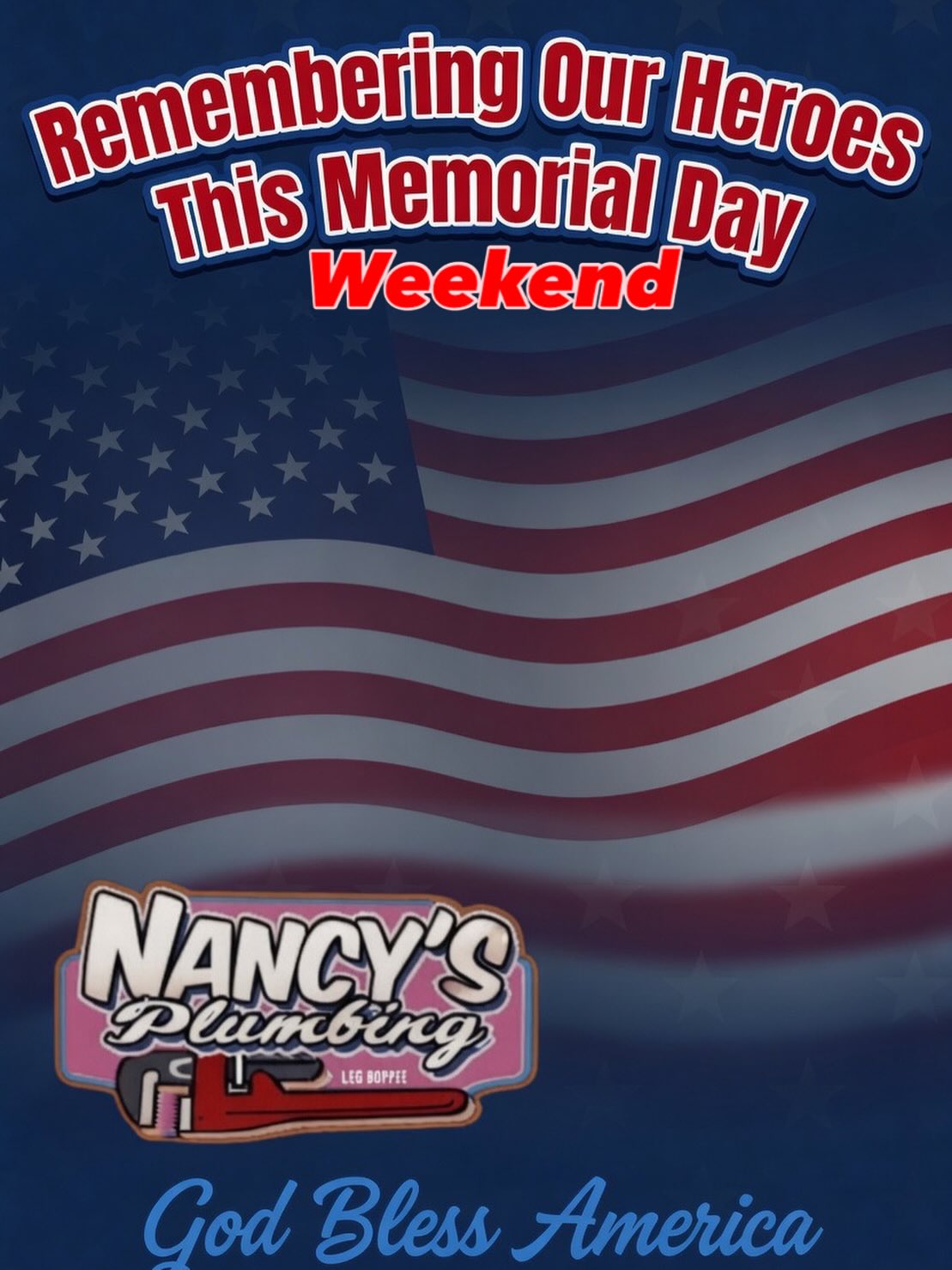🇺🇸 Remembering Our Heroes This Memorial Day Weekend 🇺🇸
Today we pause to honor the brave men and women who made the ultimate sacrifice for our freedom.
Nancy’s Plumbing is proud to remember and thank all who served.
God Bless America and all those who defend her.
#MemorialDay #HonorTheFallen #ThankYouVeterans