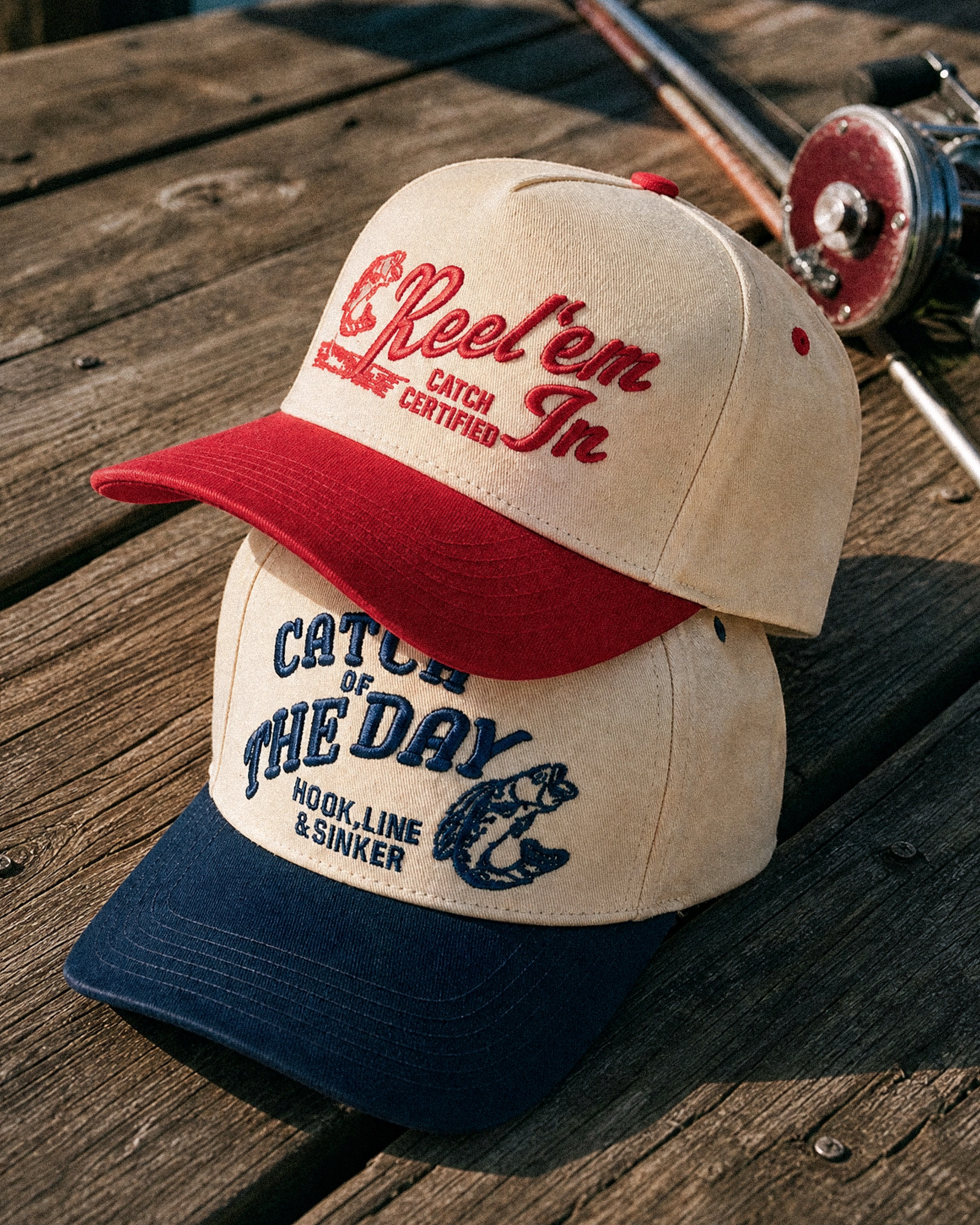 out of office, gone fishin' 🎣
hats for fishing trips, boat days, & camp weekends ⚓🐟🌲
check out these hats and the rest of our fishing/outdoorsy themed hats on our website, link in bio! 🔗