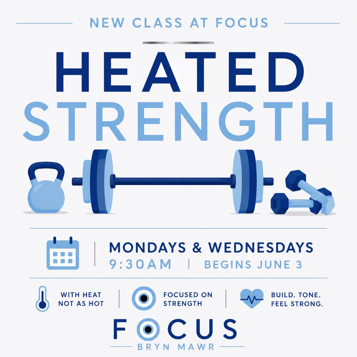 New class alert!! 🚨🚨
Heated strength is a full-body strength training class held in a heated room, typically 80-90°F. The warmth is used to increase mobility, promote blood flow, and add a light cardiovascular challenge — but the main focus is still strength, picking up heavy weights. Not all about the sweat in this one.
@ellensciblodillon will be leading this new class this summer on M & W @ 9:30am starting in 2 weeks on Wednesday June 3!!! Let us know if you have any questions - sign up now on MindBody!
#heatedstrength #summeryoga #newclass