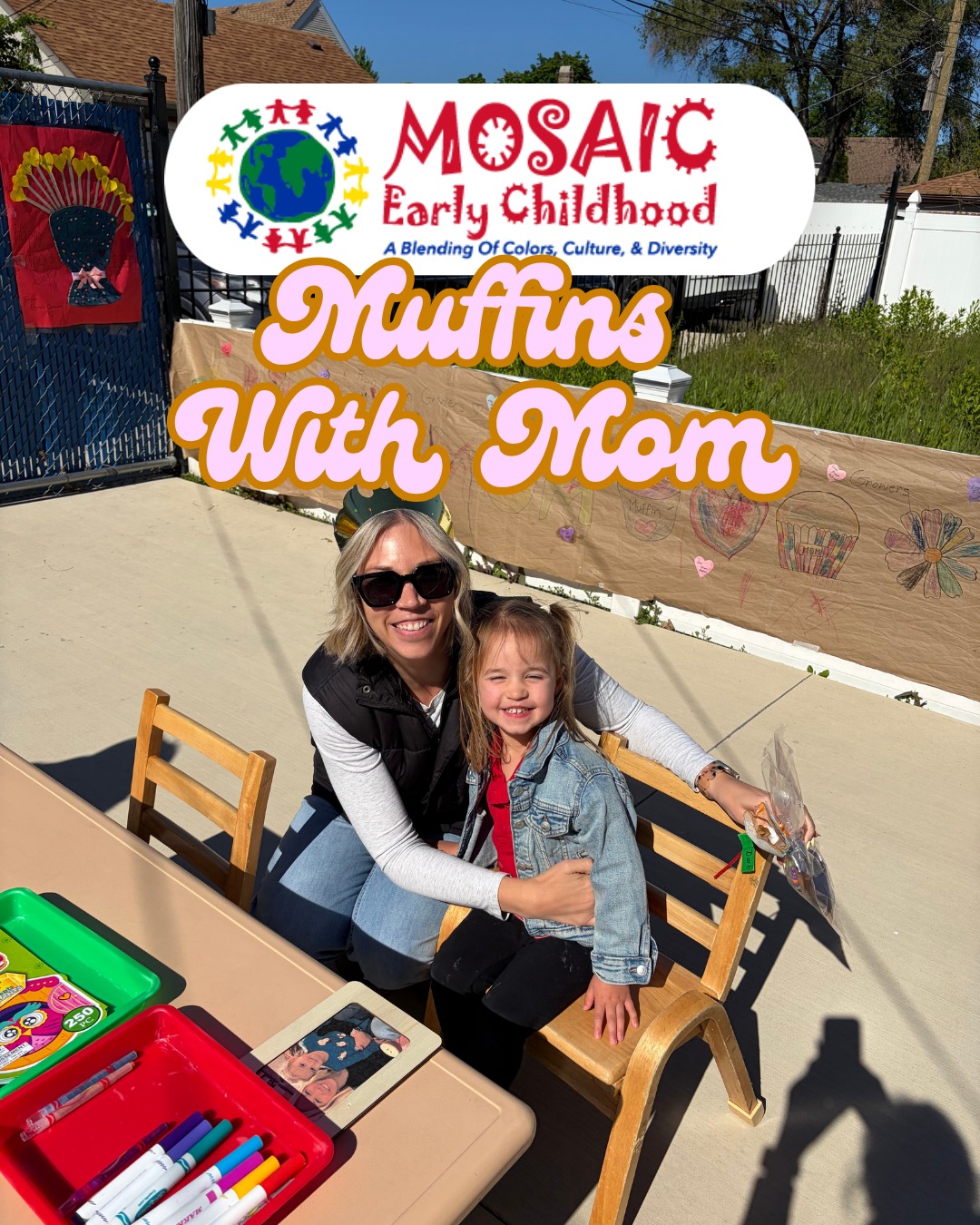 A little late, but too sweet not to share 💕 Our Muffins with Mom afternoon was full of love, laughter, and special moments! Thank you to all the amazing moms and caregivers who made the day so memorable 🧁✨.
.
.
.
.
.
#mosaicearlychildhood #muffinswithmom #parentinvolvement #earlychildhoodeducation