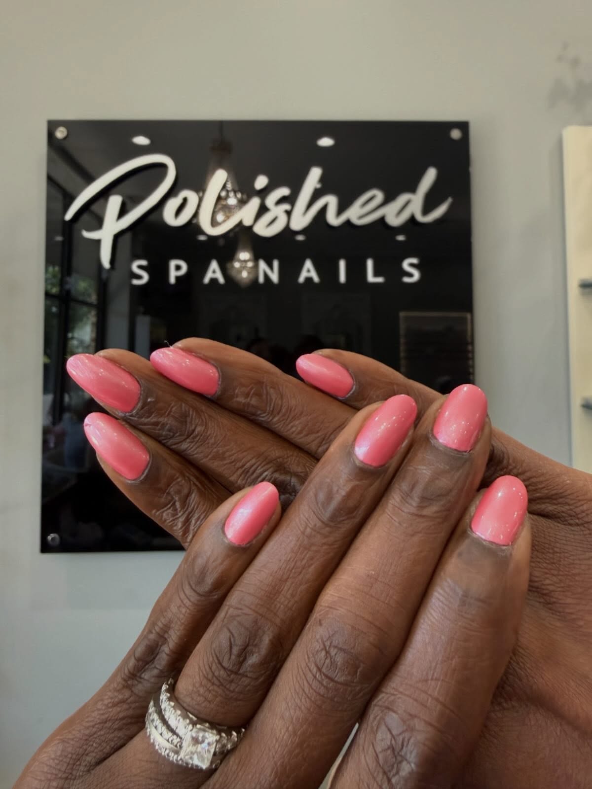 Dazzle Dry Manicure ๐#polishedspanails #dazzledry #nails๐