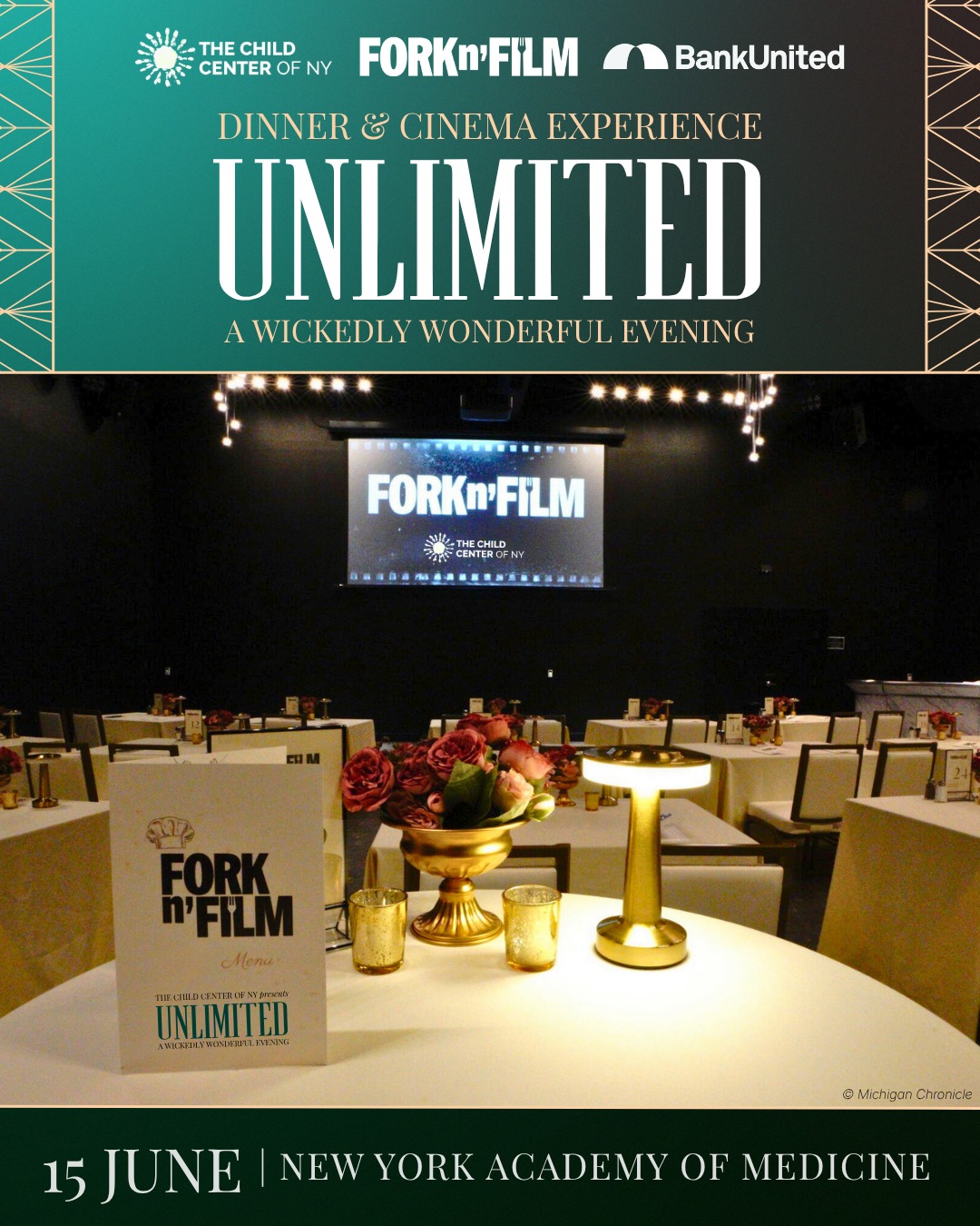 In partnership with the award-winning team at @forknfilm, The Child Center proudly presents UNLIMITED: A Wickedly Wonderful Evening, featuring an exclusive screening of Wicked, paired with chef-crafted dishes and curated cocktails inspired by, and served during, iconic moments in the film.
Join us on June 15th at the historic New York Academy of Medicine as we honor our friends at BankUnited and longtime board member Kris Amato. From Emerald City-inspired attire to unforgettable culinary experiences, this family-friendly celebration will bring Oz to life like never before.
Most importantly, every dollar raised helps the children and families we serve pursue their unlimited potential.
Explore tickets and sponsorships via the link in our bio.
We extend a special thank-you to @bankunited.official, whose generous support as Presenting Sponsor made this event possible.