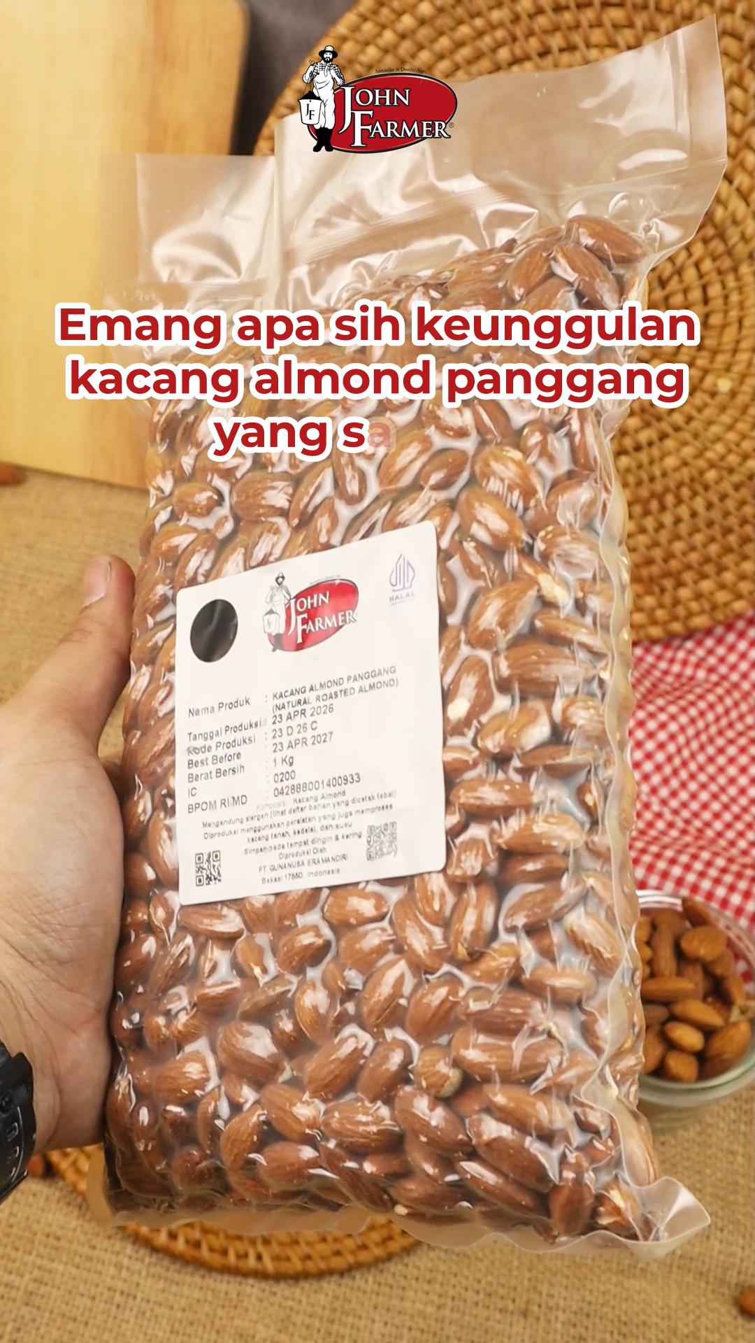 Mimin gak bohong, sekali nyobain almond panggang dari John Farmer dijamin langsung susah move on! 🤤✨
Gurihnya nagih, renyahnya bikin pengen ngunyah terus!
#johnfarmer #specialistinqualitynuts #almondpanggang