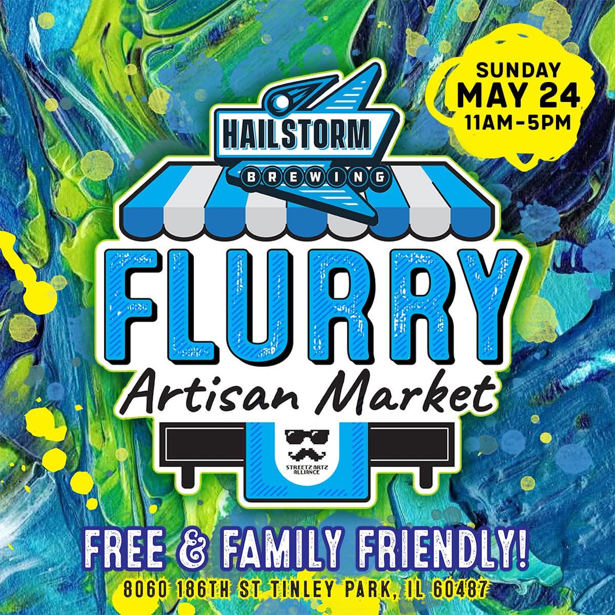 Today is the day — Magic Deck Vortex is officially popping up at Hailstorm Brewing Co. in Tinley Park! I am so pumped to be one of over 40 artists and vendors taking part in the Flurry Artisan Market today, put on by the amazing Streetz Artz Alliance. Doors open at 11am and we run until 5pm, and I have got a massive selection of Magic: the Gathering singles, Commander staples, binders, accessories, and more ready to go. Come dig through the collection and let's talk some Magic!
If you have never been to Hailstorm, today is a great excuse to finally make the trip. The beer is outstanding and Chef Brian is serving up an Italian Beef Flatbread today that sounds absolutely incredible — think crispy Roman-style flatbread loaded with thin-sliced Italian beef, melted mozzarella, and spicy hot giardiniera, served with a cup of au jus for dipping. Pure Chicago comfort food paired with world-class craft beer. It does not get much better than that on a Sunday afternoon.
The Flurry Artisan Market is completely free to attend and family friendly, so bring everyone along. Beyond the cards, there is handmade art, vinyl, candles, sweet treats, jewelry, and so much more from an incredible lineup of local vendors and makers. The Streetz Artz Alliance always puts together a welcoming, community-driven experience and today is no different. Come on out to Hailstorm, grab a pint, support some local small businesses, and come find me at the Magic Deck Vortex table. I cannot wait to see you all out there today!
#MagicDeckVortex #FlurryArtisanMarket #HailstormBrewing #StreetzArtzAlliance #MTG