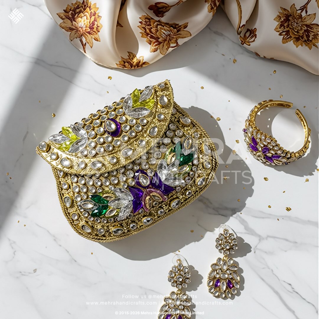 ✨ Add a Pop of Glam to Your Style! ✨
Discover the artistry of our Handmade Designer Metal Mosaic Clutch Bag, a stunning accessory that combines intricate mosaic detailing with timeless elegance. Perfect for weddings, parties, or any occasion, this handcrafted clutch is a statement piece you’ll adore.
🎁 Why You’ll Love It:
🌟 Unique Mosaic Design
🌟 Handcrafted with Love
🌟 Ethically Made in India
📸 Carry sophistication and stand out with this exquisite masterpiece! 💃
🛍️ Shop now and embrace the magic of handmade luxury. Link in bio!
#Handmade #HandmadewithLove #HandmadeInIndia #CraftedwithLove #CraftedInIndia