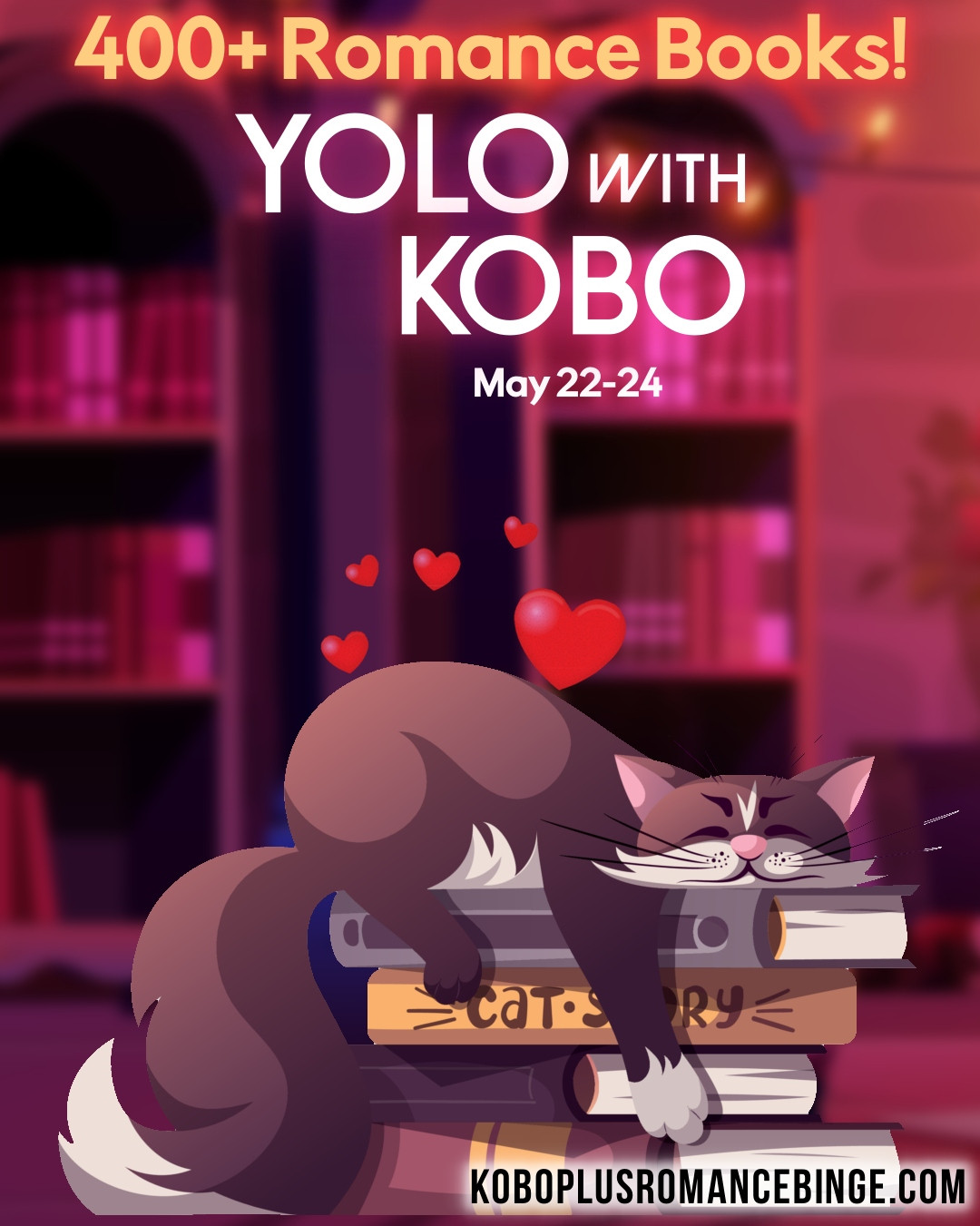 YOLO...with Kobo Plus!
It's that time again! Fill your Kobo with romance books this weekend! One of mine is included in the promo.
Find over 400 new reads here: https://koboplusromancebinge.com