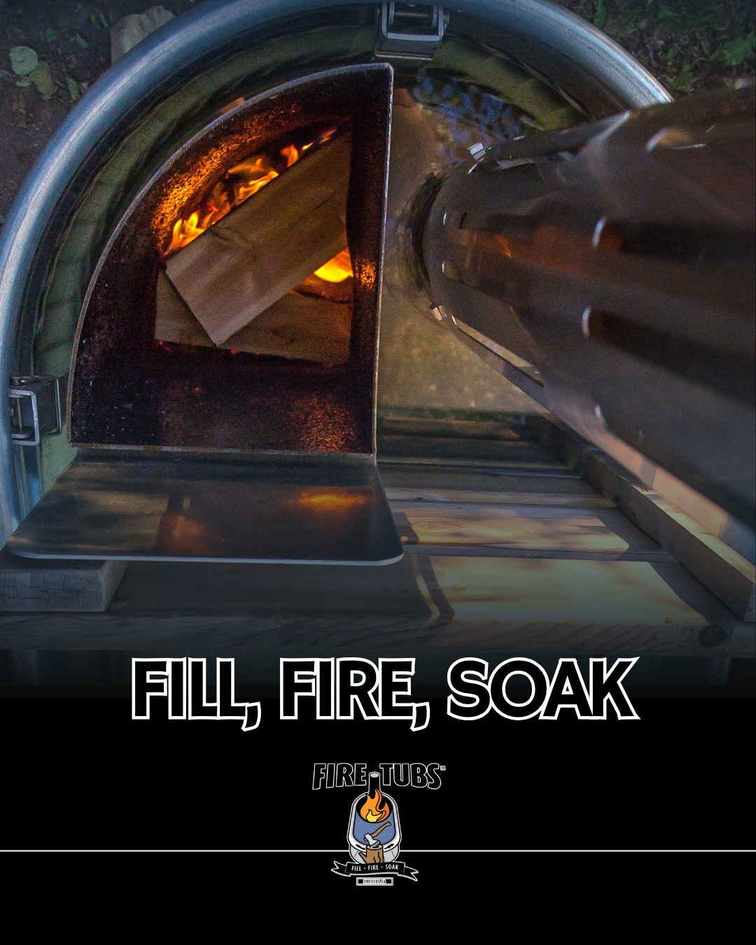 How to use your Firetubs SPARK, EMBER, or FLAME Tub
Step 2: Light the Fire
Now the magic starts. Load the internal firebox with dry wood, strike it up, and let the natural convection do its thing. The heat begins to circulate and your soak starts coming to life.
This is where the backyard transforms into your personal escape.
Stay tuned for the next step.
#Firetubs #WoodFiredHotTub #OutdoorLiving #BackyardEscape #SoakSeason #RelaxAndUnwind