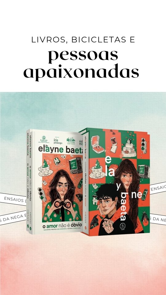Tem livros que contam histórias de amor. E tem livros que fazem o amor parecer vivo, bagunçado, bonito e possível.
A duologia Laranja-Forte, da @elaynebaeta da @galerarecord, tem exatamente essa energia: personagens que parecem reais, sentimentos que transbordam e aquela mistura deliciosa entre conforto e caos emocional. 🍊
Íris e Édra simplesmente moram na cabeça de quem lê.
E sim: eu já estou emocionalmente envolvida antes mesmo de terminar de falar sobre esses livros. 😭🧡
#ElayneBaeta #OAmorNaoEObvio #CoisasObviasSobreOAmor #bookgram #ensaiosdanega