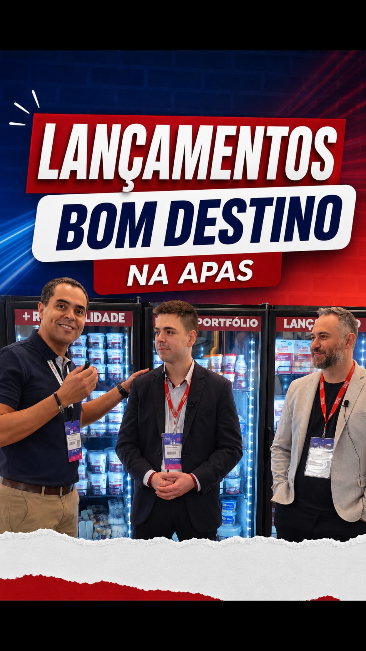 Na APAS Show 2026, o Fábio esteve no estande da Laticínios Bom Destino para conhecer em primeira mão os novos lançamentos da marca, incluindo o novo Cheddar de Búfala, mais uma inovação que mostra como a Bom Destino segue saindo na frente no mercado.
O encontro contou com a presença de Aurélio Sousa e Juca Werner, fortalecendo ainda mais a parceria e o compromisso de levar os melhores ingredientes para Londrina, Maringá e toda a região. 🚀🧀
@laticiniosbomdestino