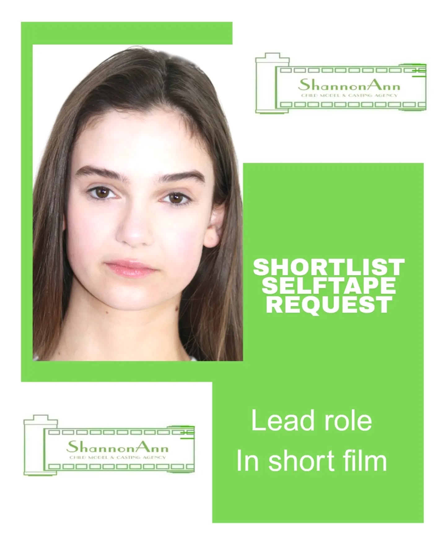 Good luck to Daisy on her selftape request for a role in a short film 🤞
#shannonannagency #childmodel #childactor #londonmodelagency #casting